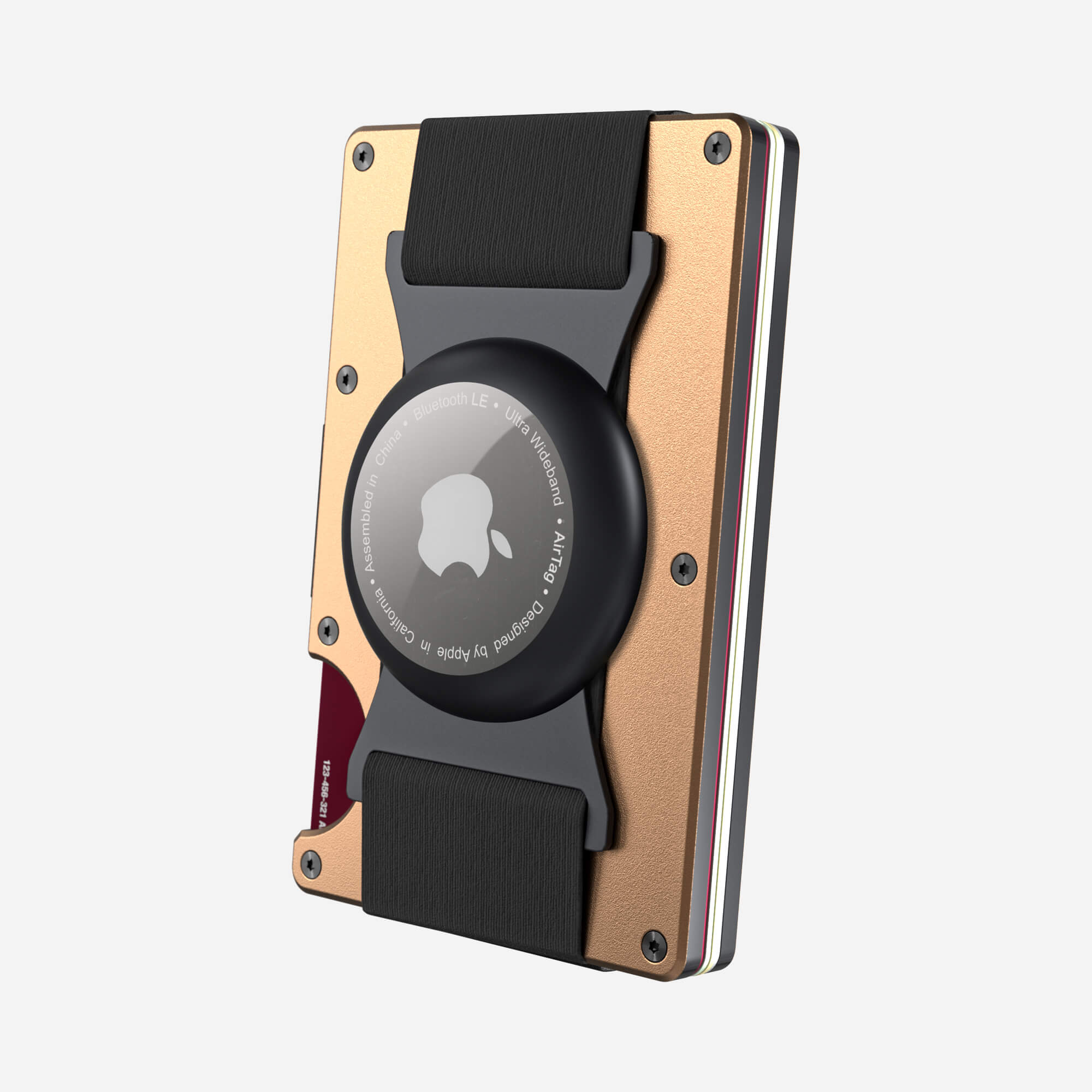 AirTag Cash Strap Wallet (Spectre Gold) Everyday Bundle