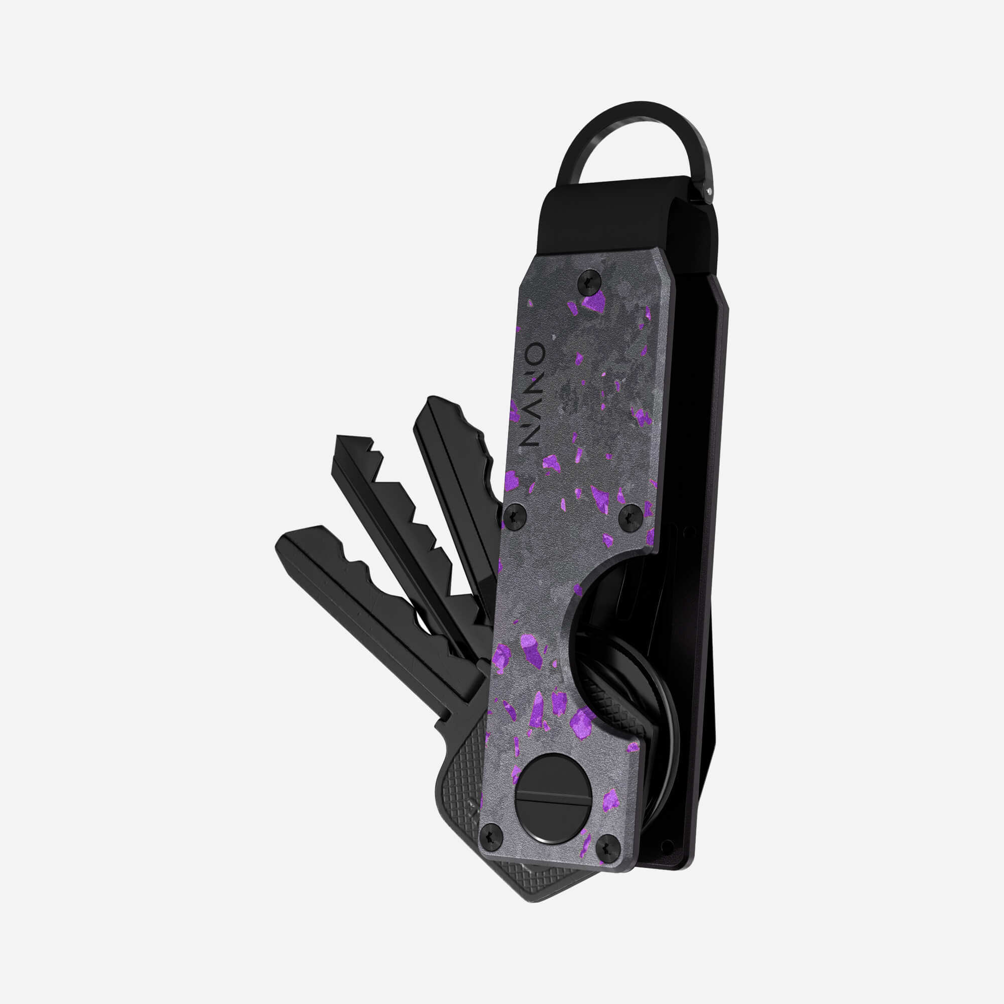 Personalised Key Case (Nero/Viola)