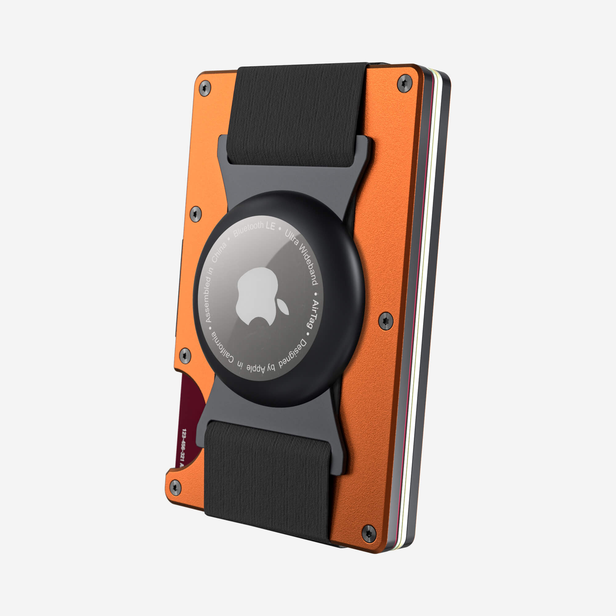 AirTag Cash Strap Wallet (Ventura Orange) Everyday Bundle