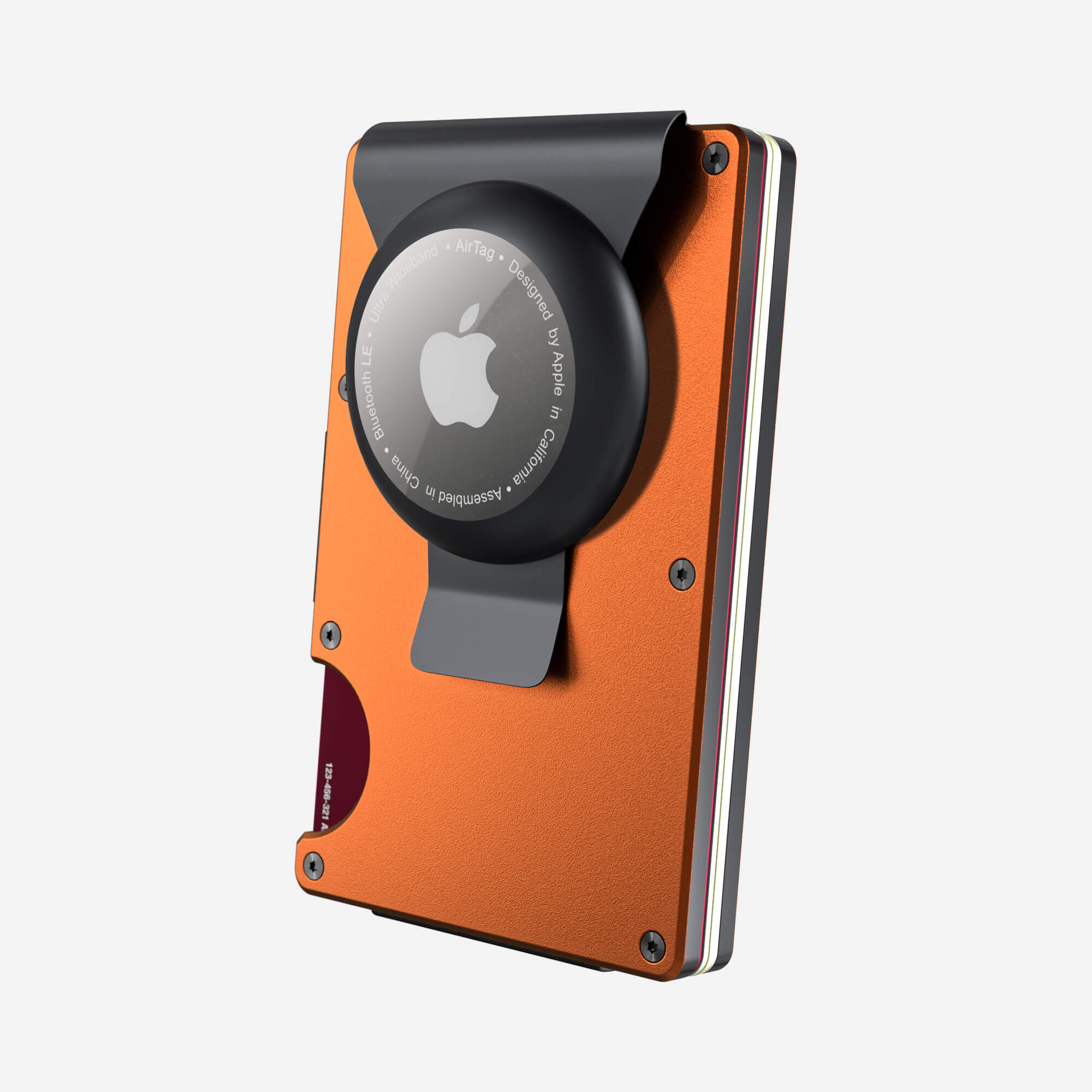 AirTag Money Clip Wallet (Ventura Orange) Everyday Bundle