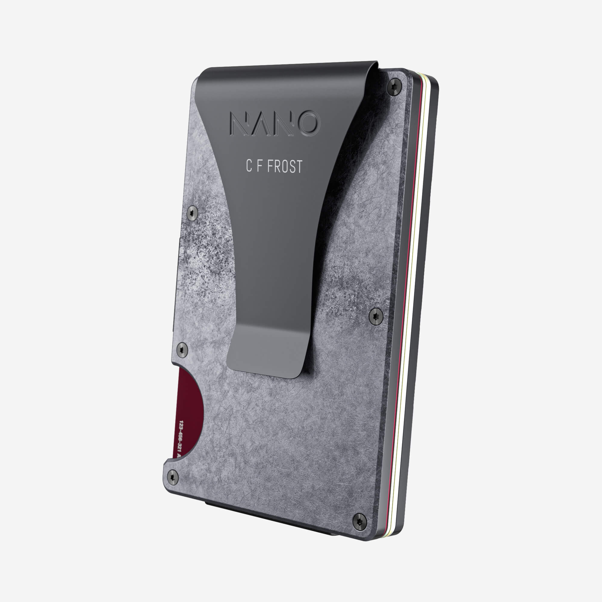 Personalised Money Clip Wallet (Dark Storm) Everyday Bundle