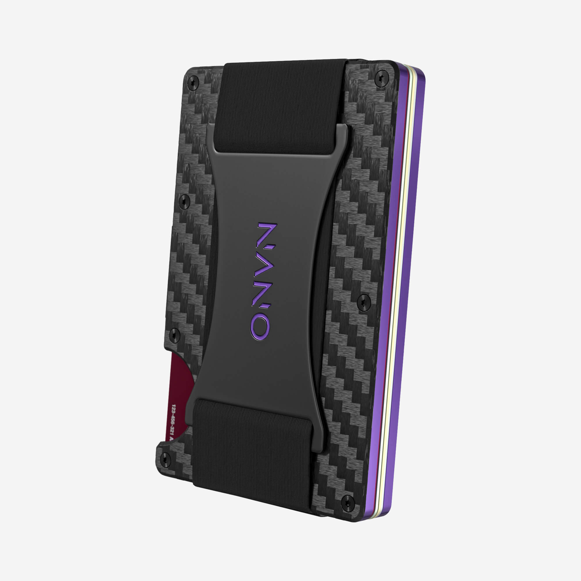 001 Cash Strap Wallet (Stealth Black/Nebula Purple)