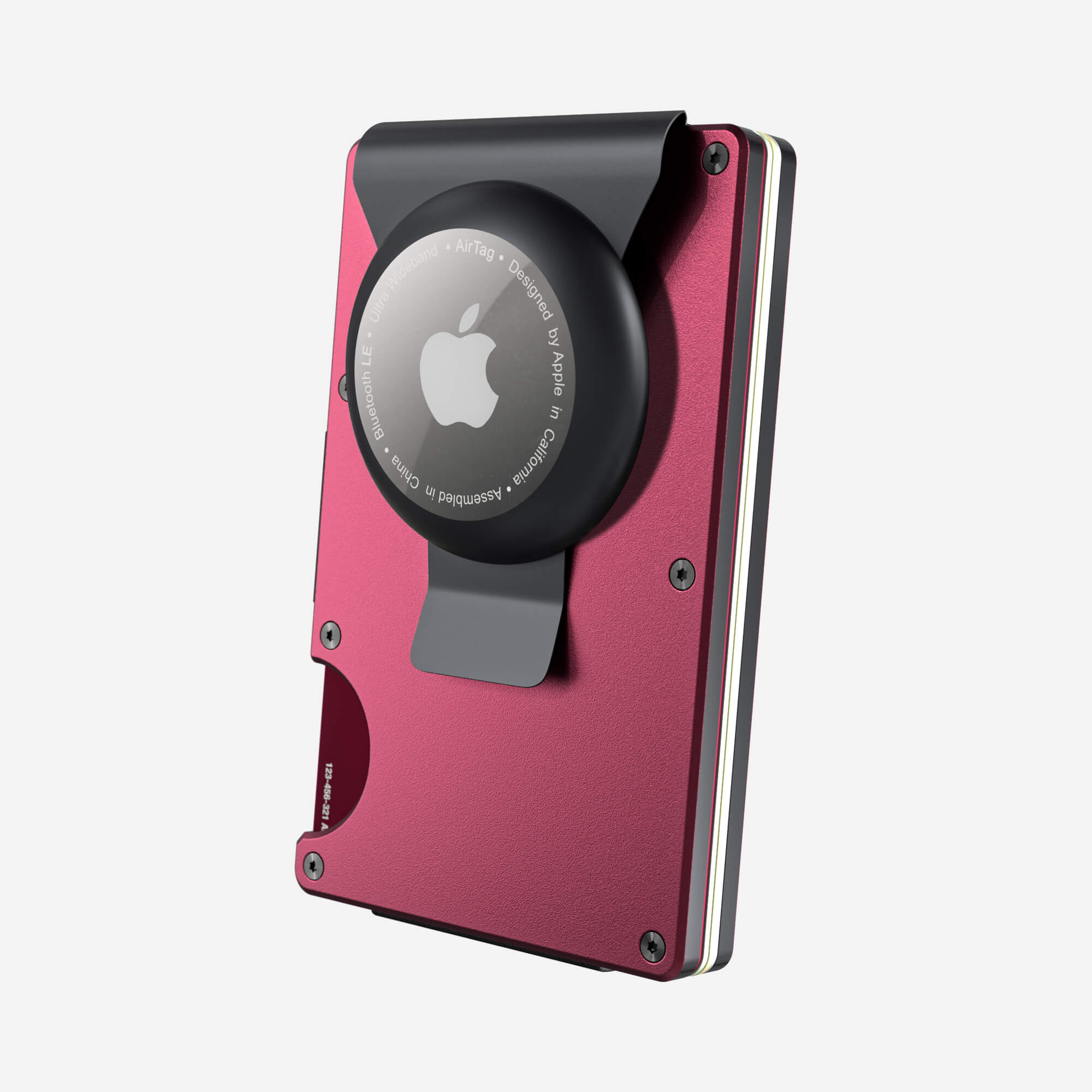 AirTag Money Clip Wallet (Portofino Red) Everyday Bundle