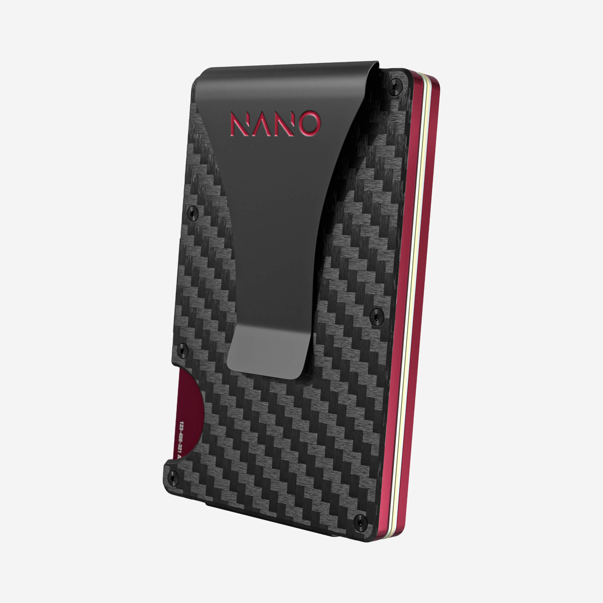003 Money Clip Wallet (Stealth Black/Volcano Red)