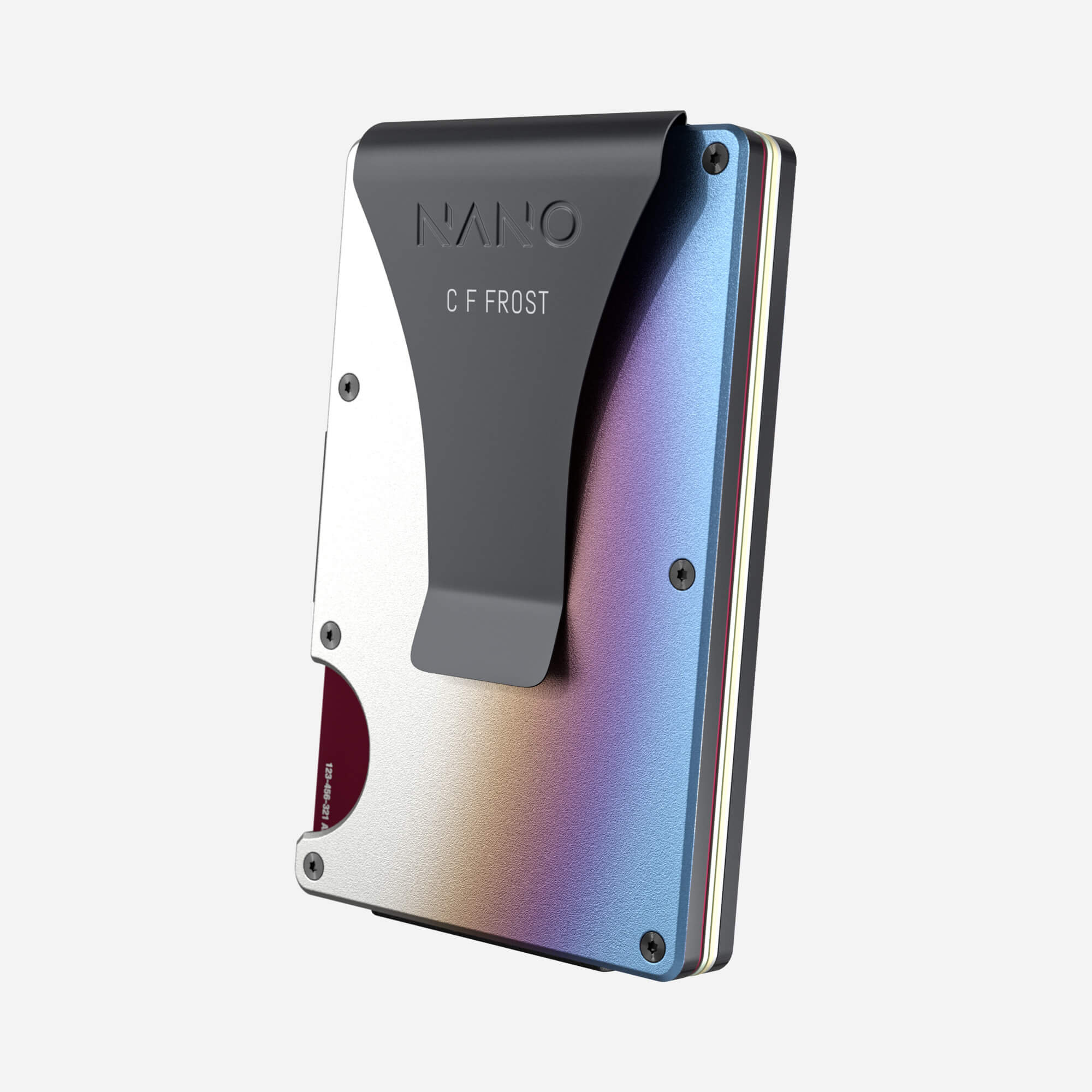 Personalised Money Clip Wallet (Flame Burnt) Essential Bundle