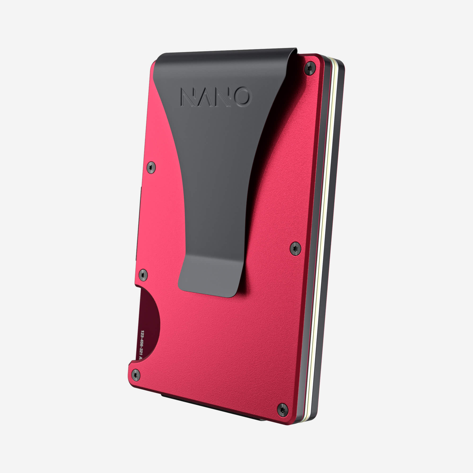Personalised Money Clip Wallet (Volcano Red) Essential Bundle