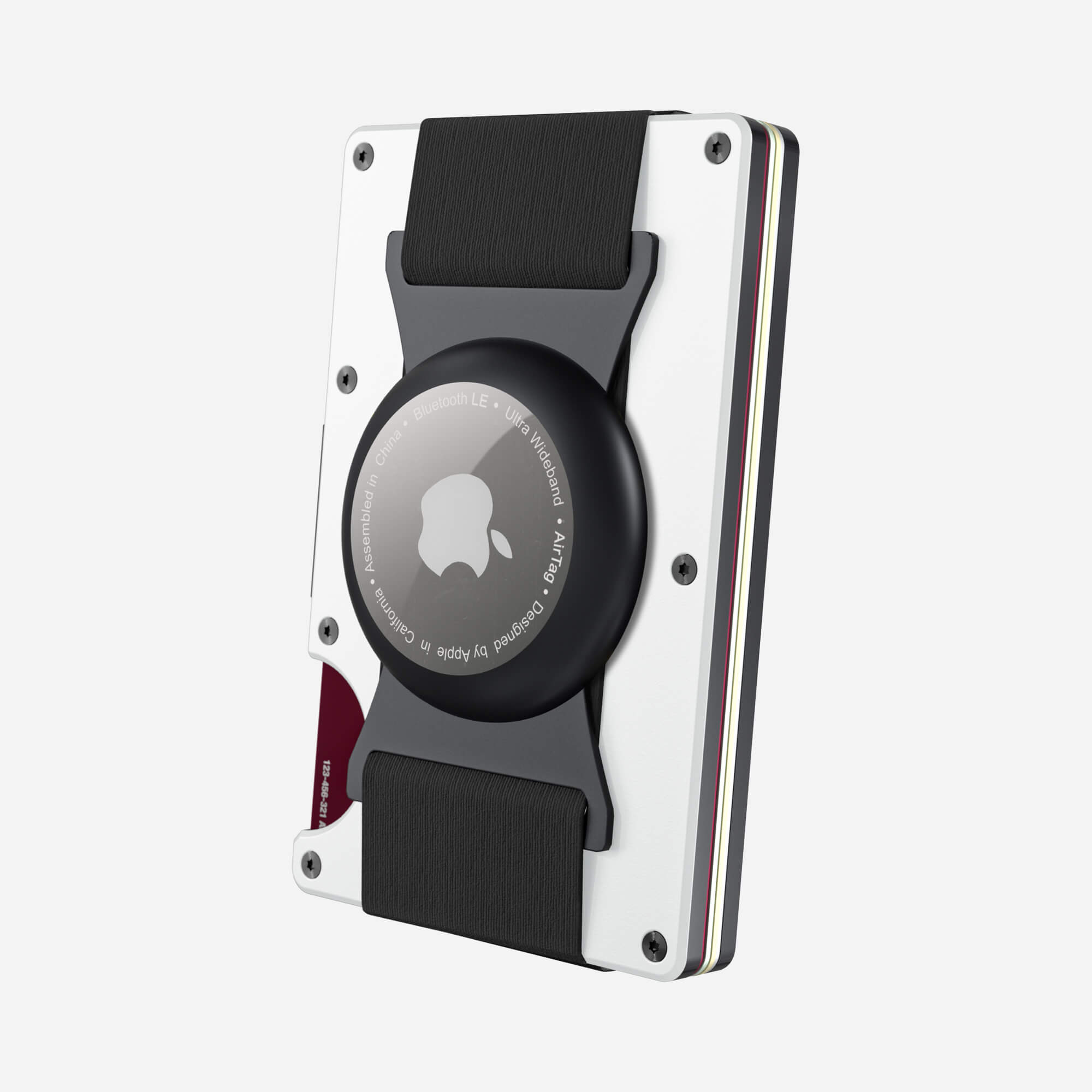 AirTag Cash Strap Wallet (Carrera White) Everyday Bundle