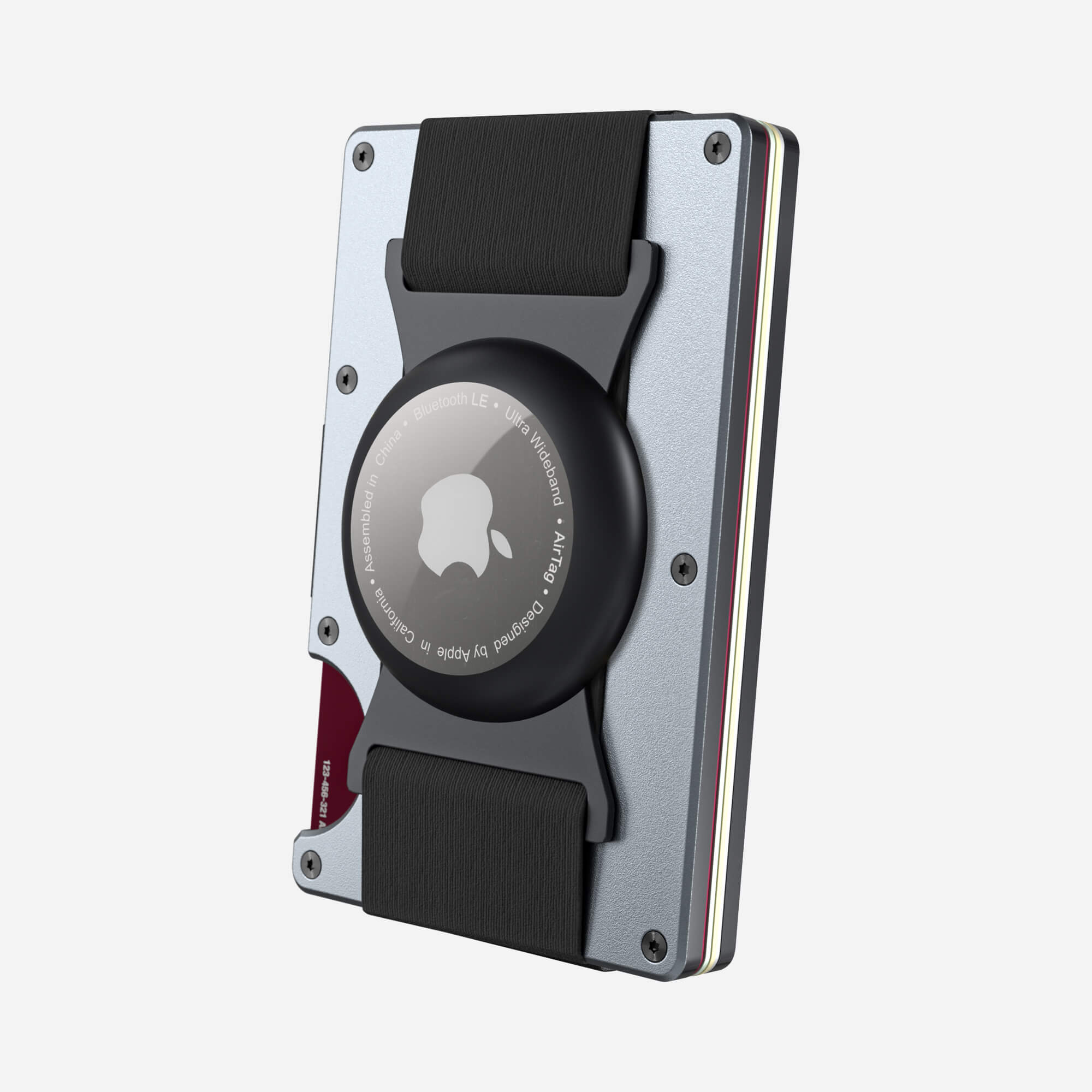 AirTag Cash Strap Wallet (Spyder Grey) Everyday Bundle