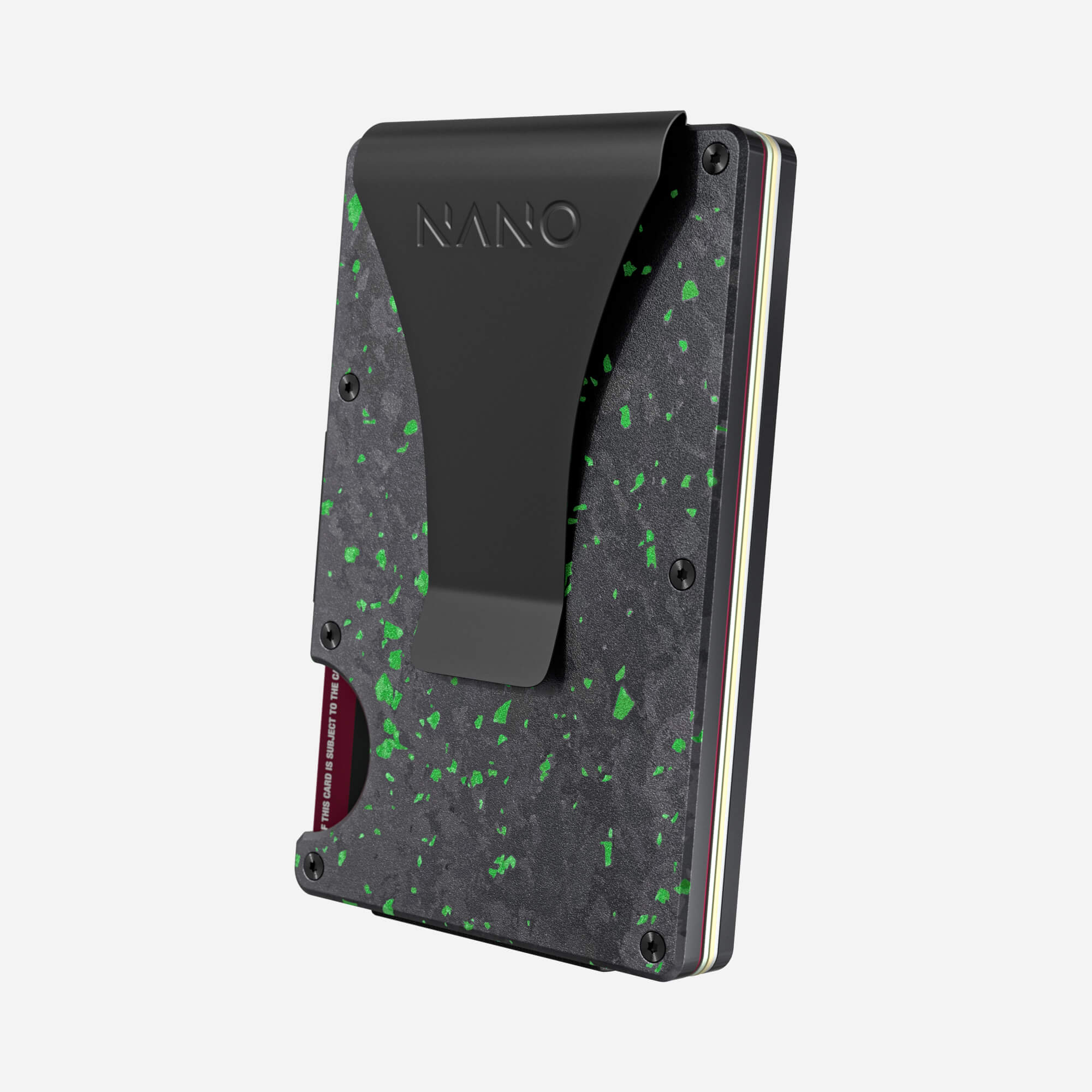 Money Clip Wallet (Nero/Verde)