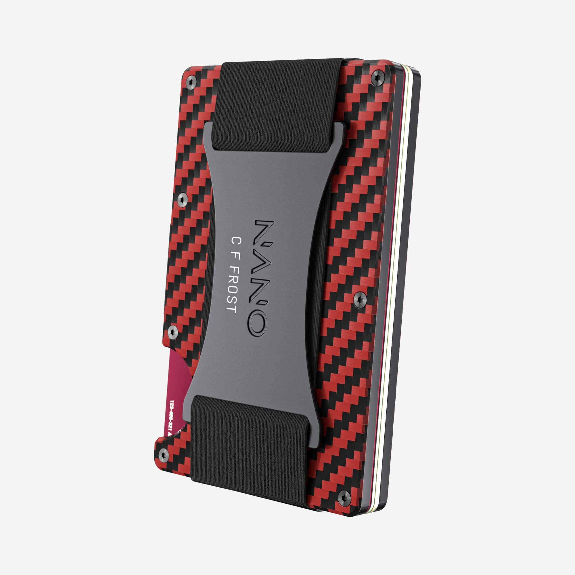 Personalised Cash Strap Wallet (Diablo Red/Stealth Black) Essential Bundle