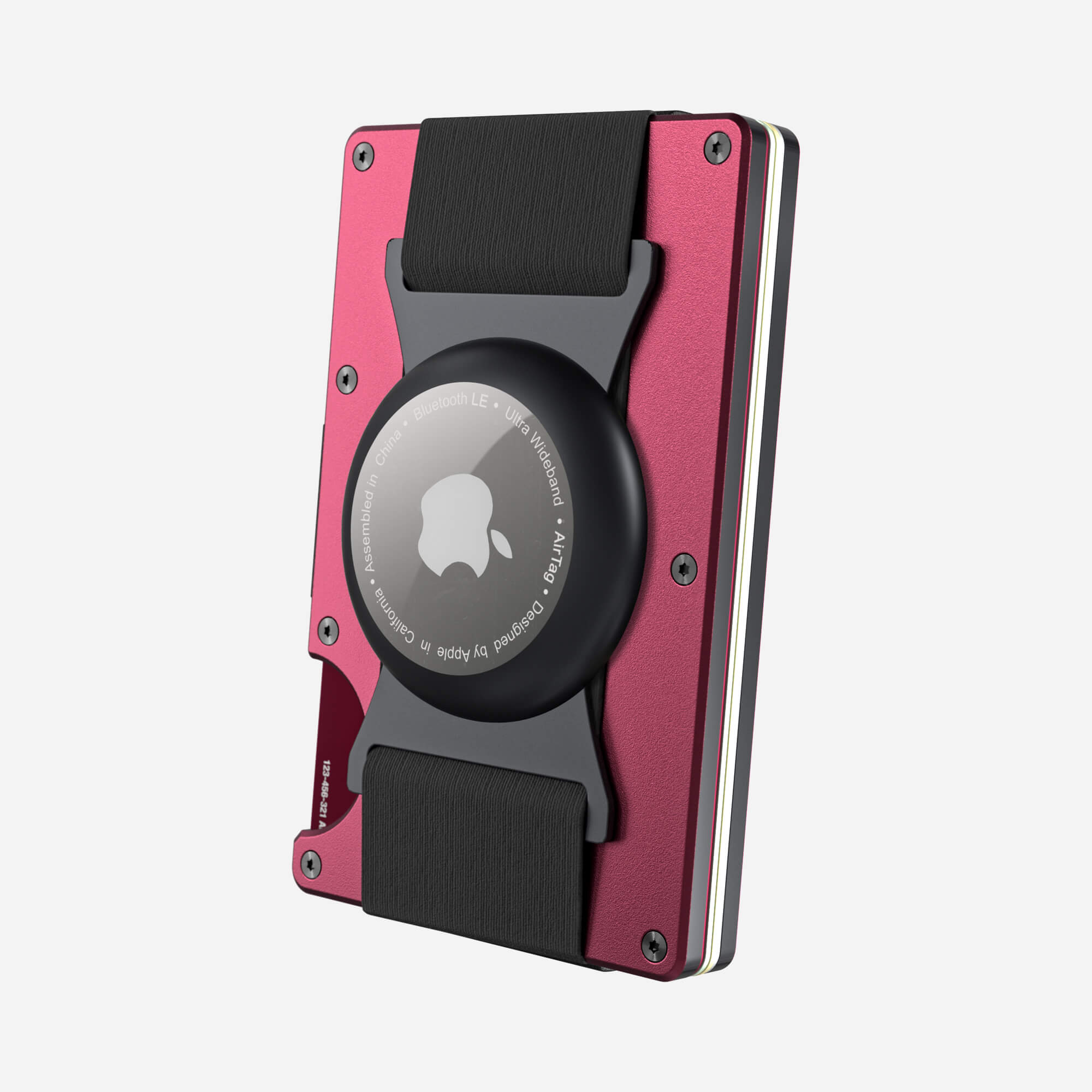 AirTag Cash Strap Wallet (Portofino Red) Everyday Bundle