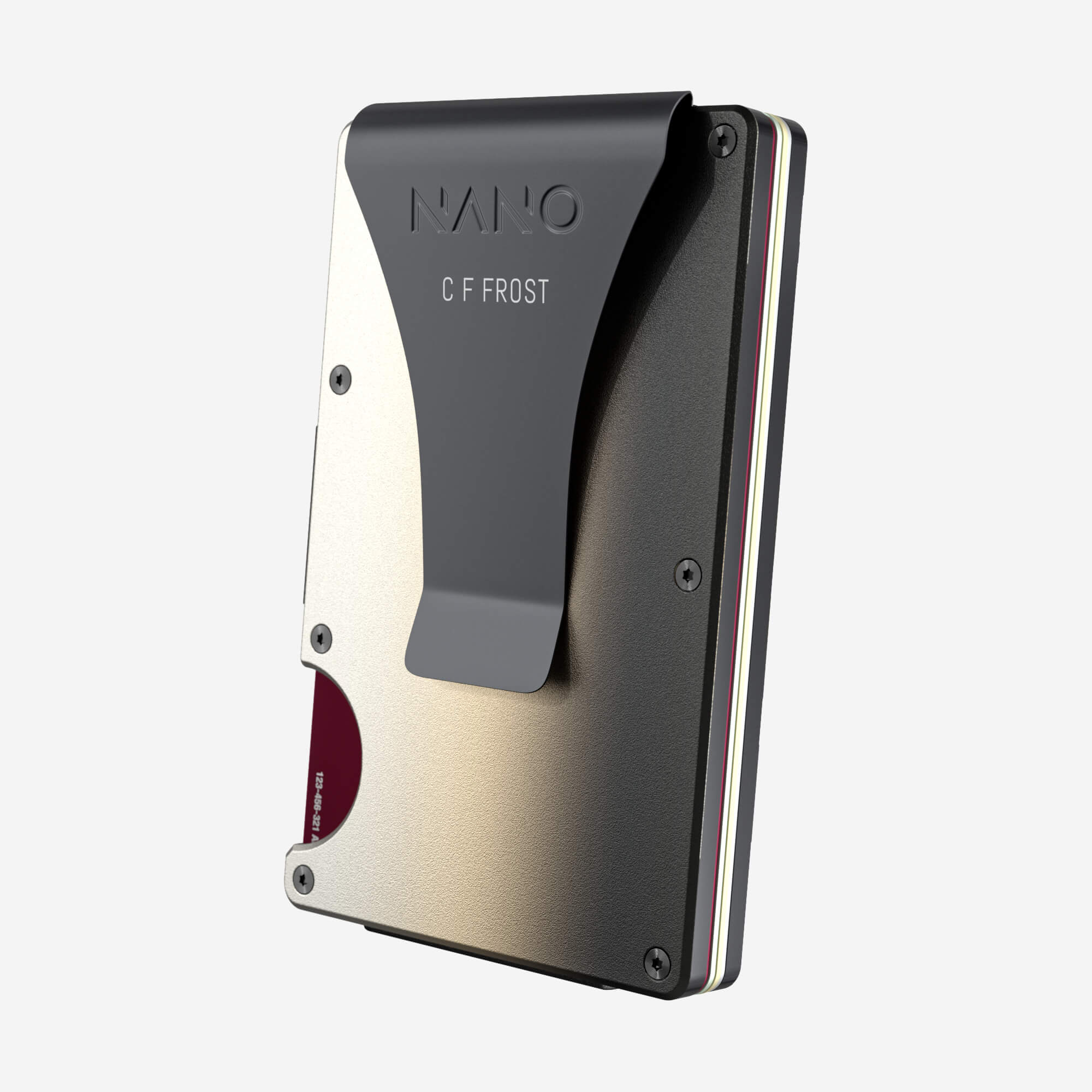 Personalised Money Clip Wallet (Onyx Eclipse) Essential Bundle