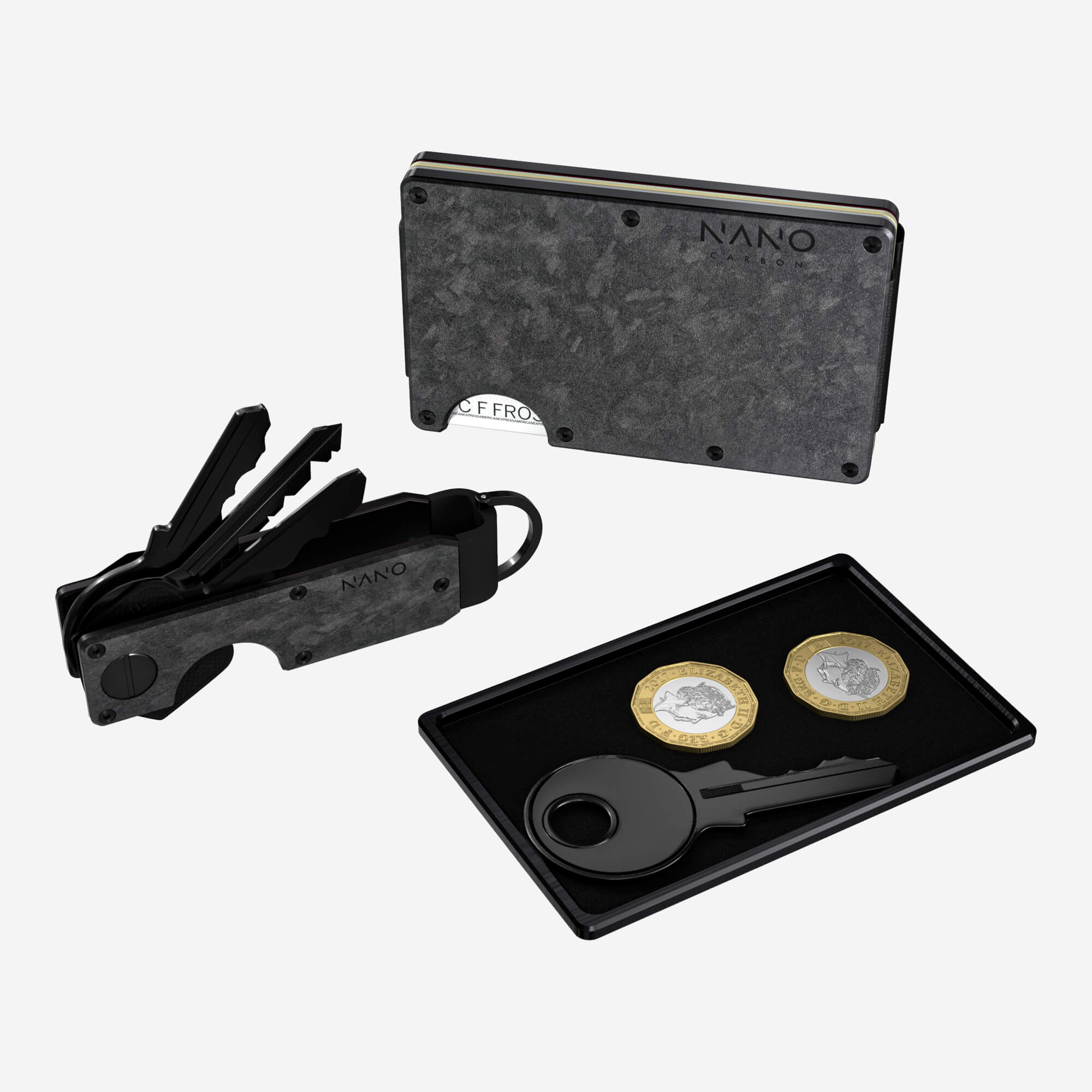 Personalised Money Clip Wallet (Nero) Ultimate Bundle