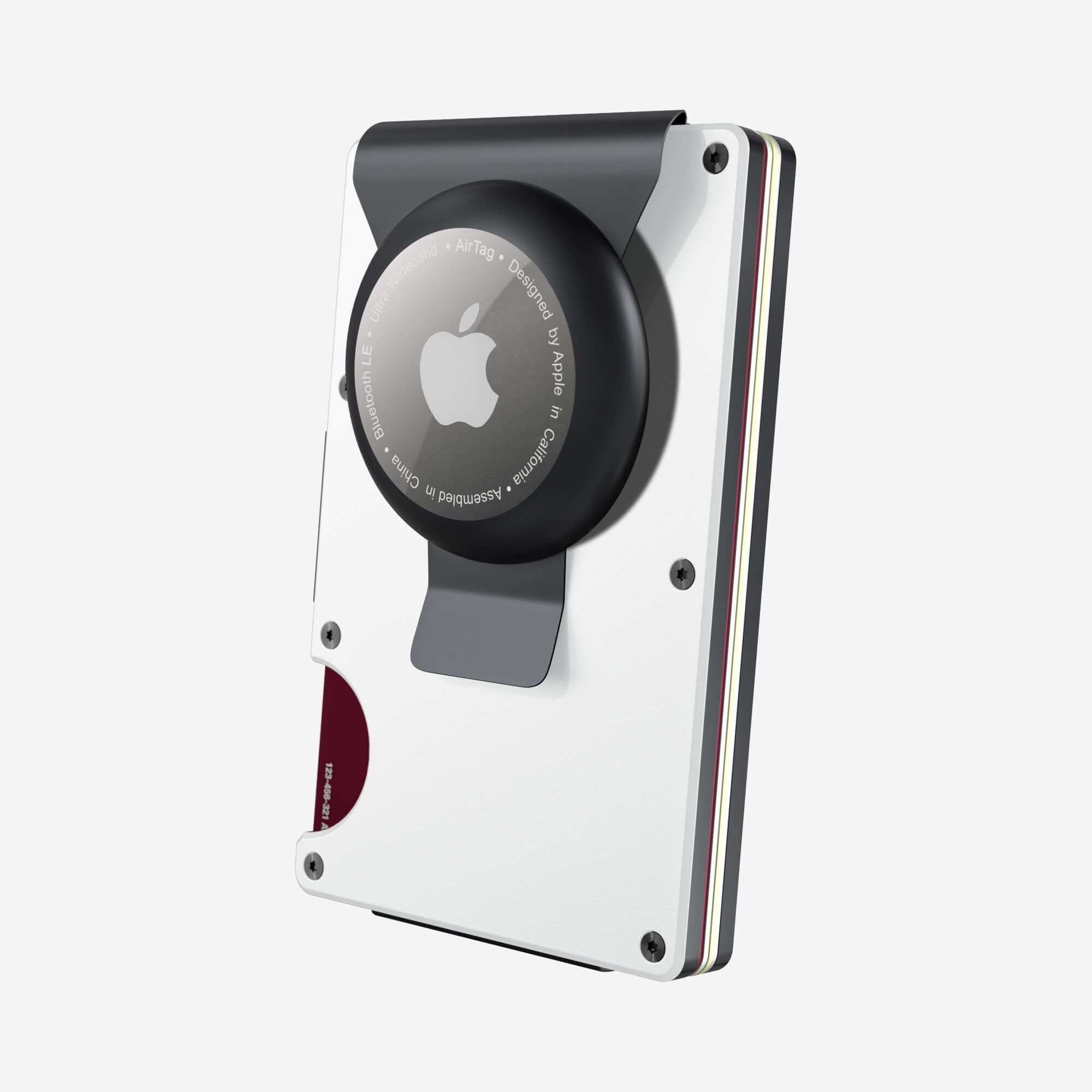 AirTag Money Clip Wallet (Carrera White) Everyday Bundle