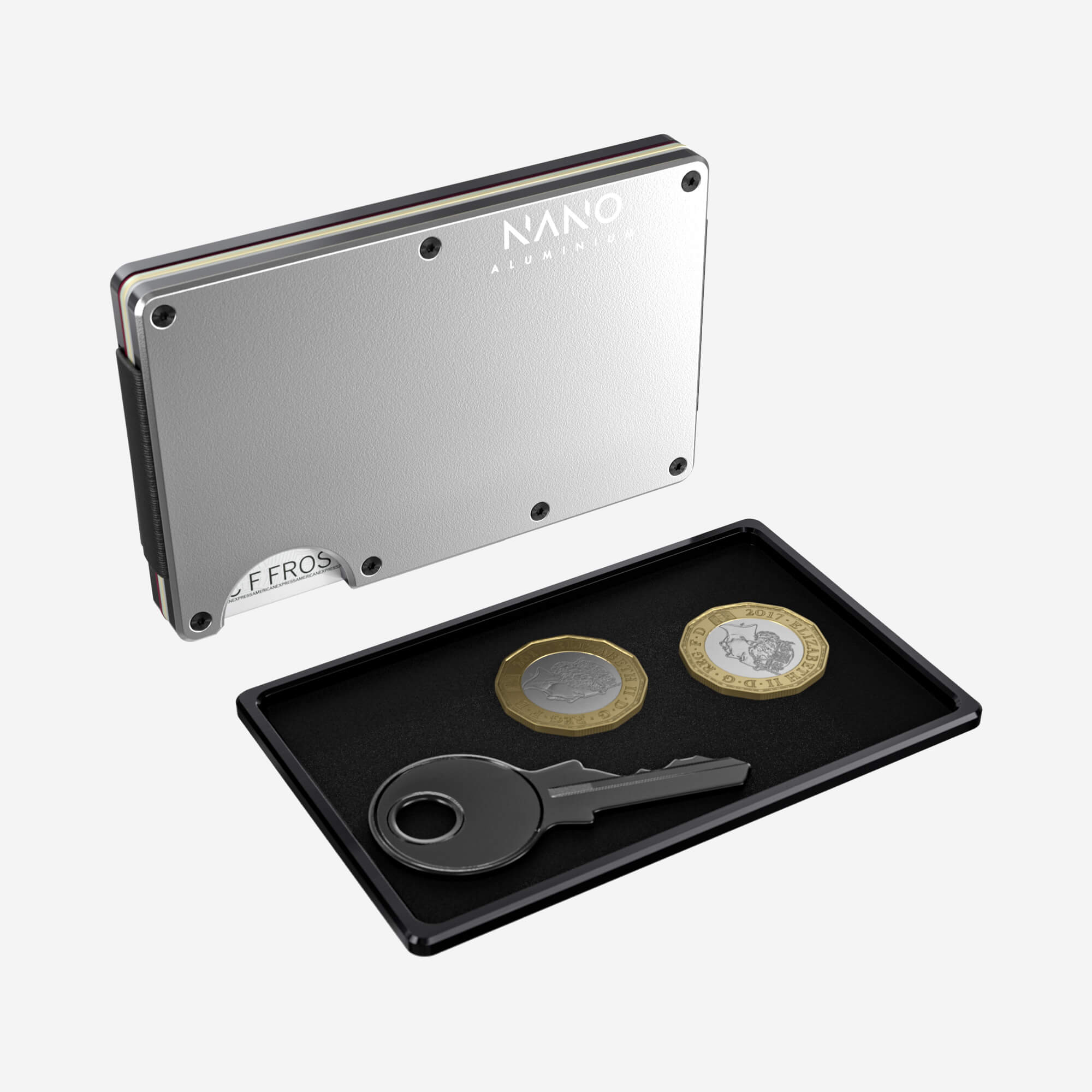 Cash Strap Wallet (Ghost Silver) Essential Bundle