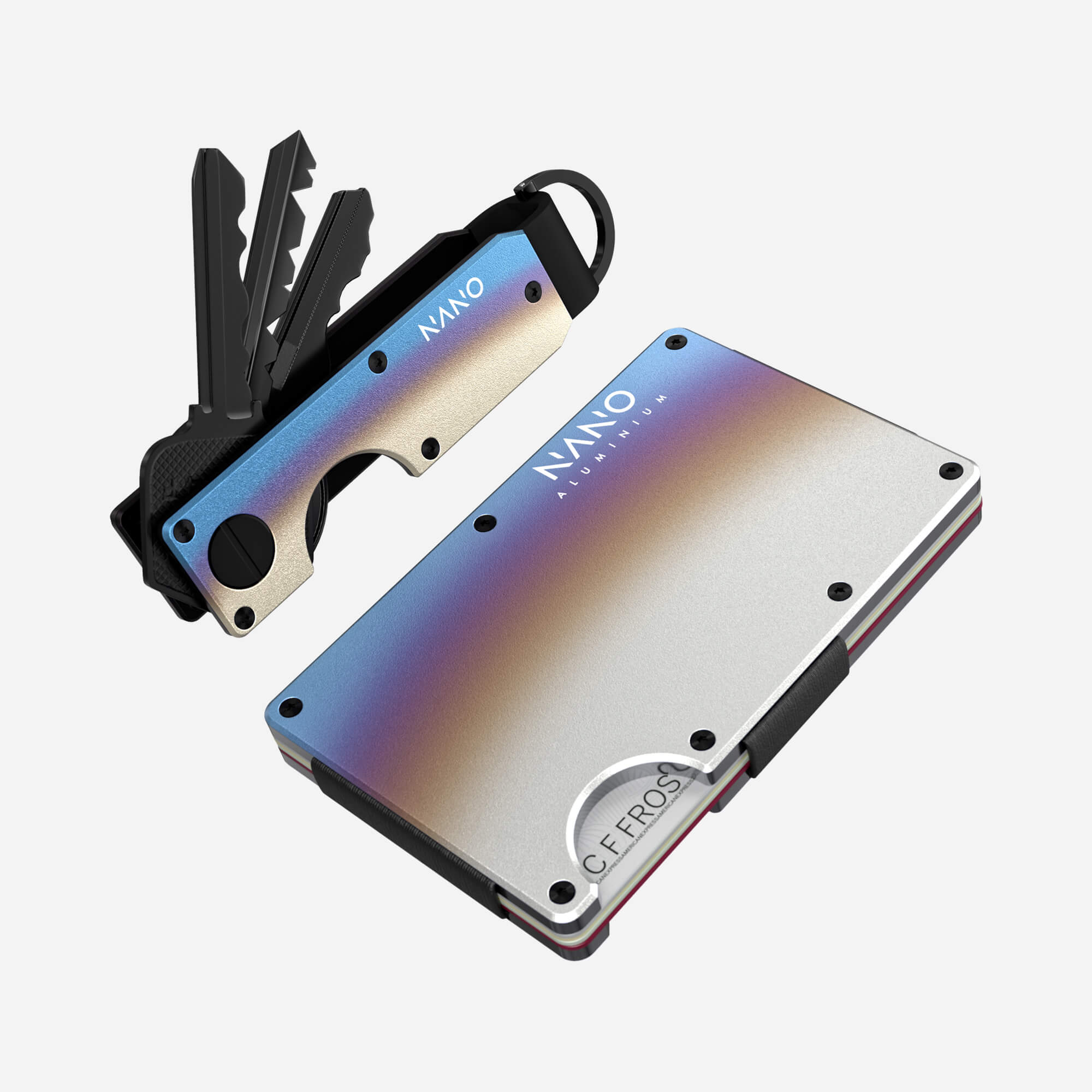 AirTag Money Clip Wallet (Flame Burnt) Everyday Bundle