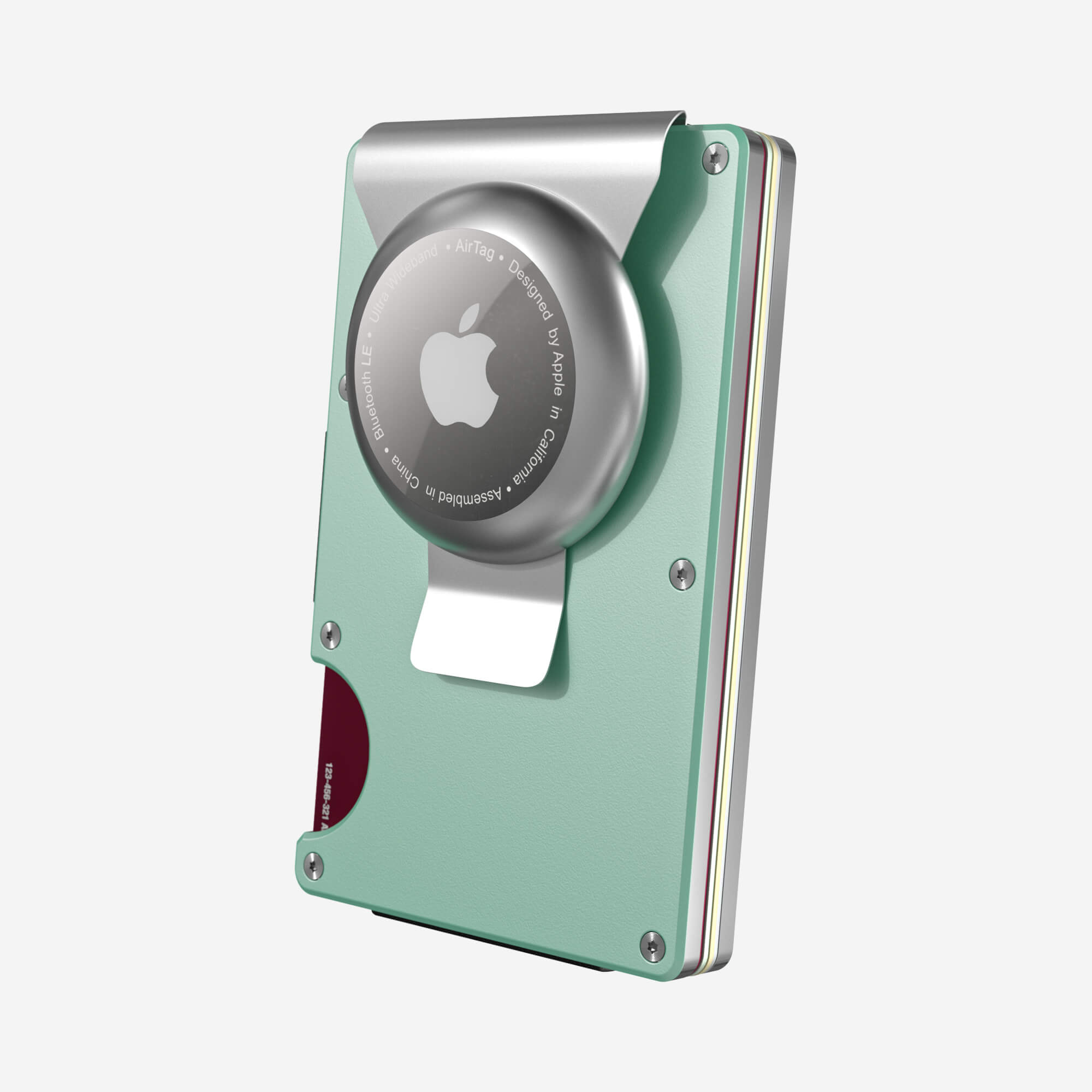AirTag Money Clip Wallet (Orchard Mint) Essential Bundle