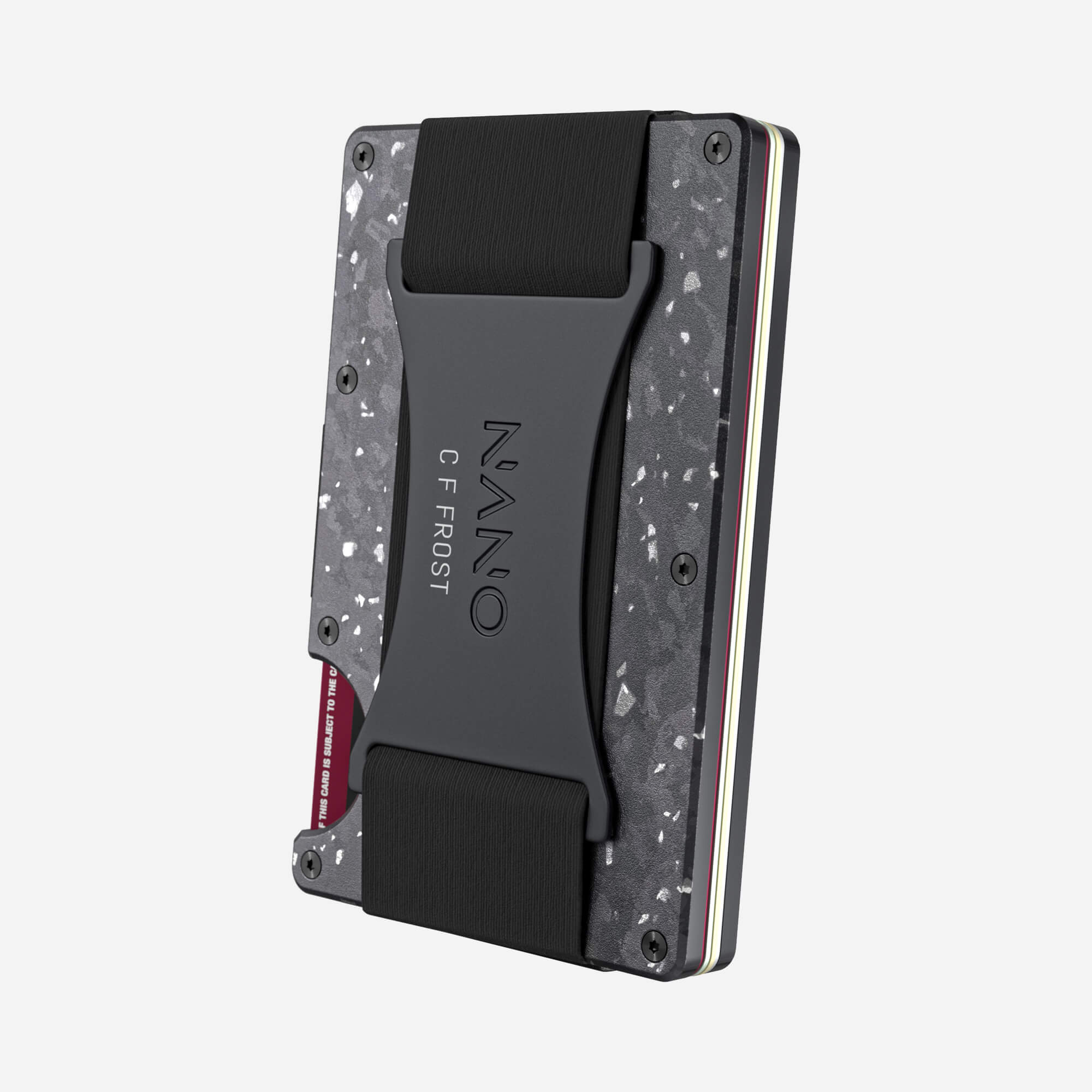 Personalised Cash Strap Wallet (Nero/Argento) Essential Bundle