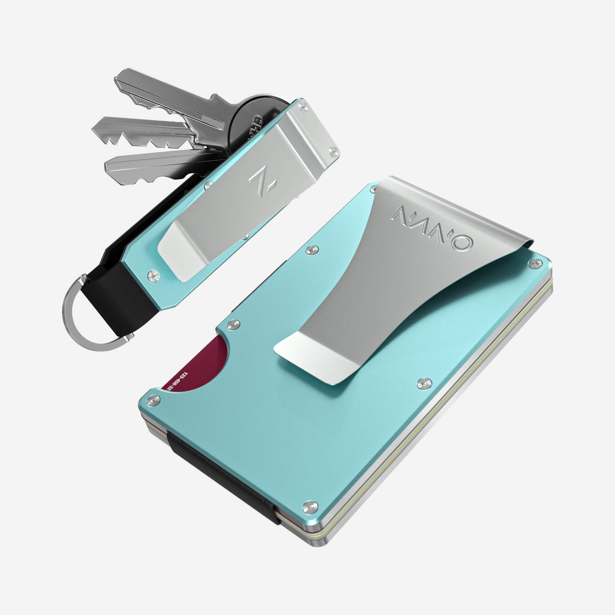 Money Clip Wallet (Ocean Mist) Everyday Bundle