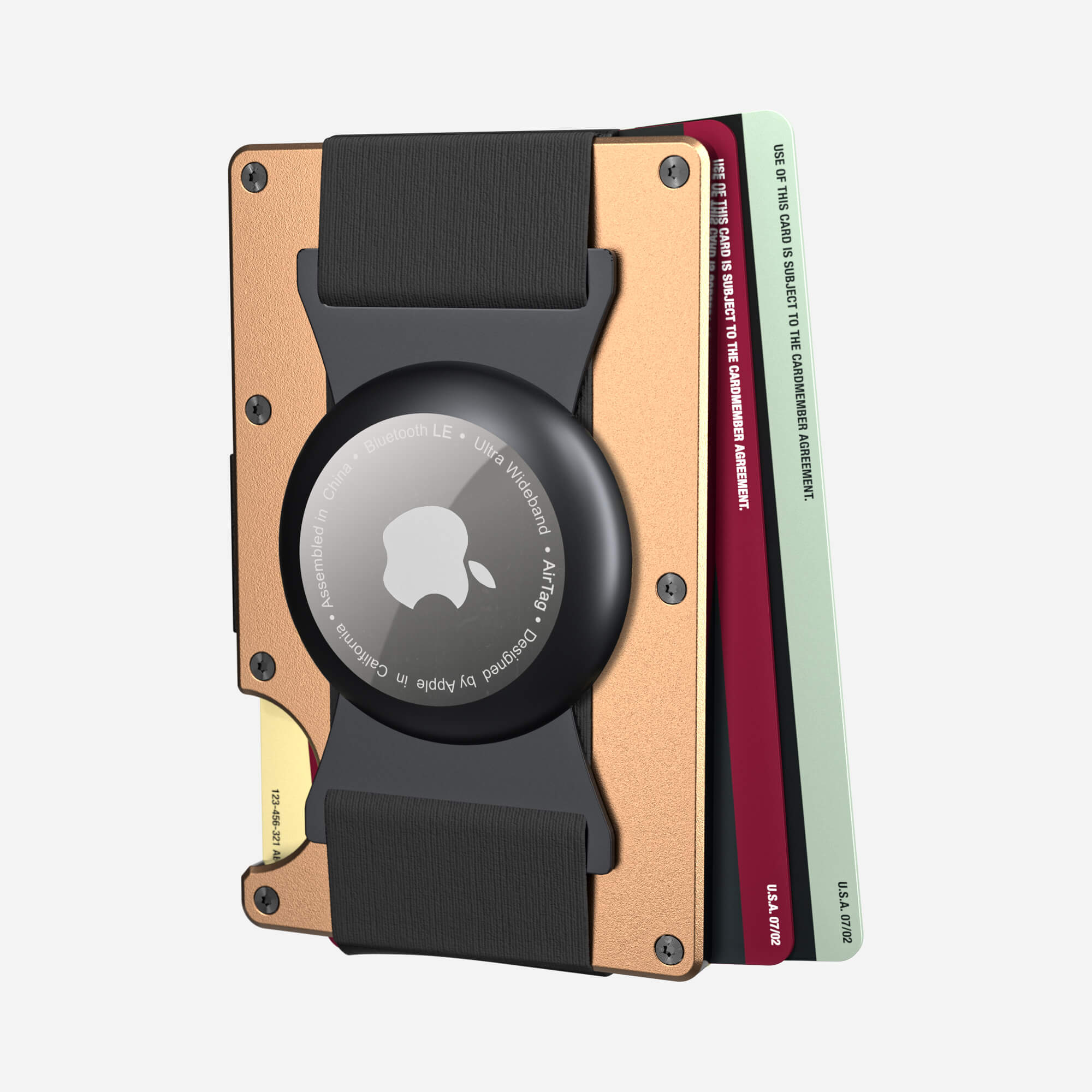 AirTag Cash Strap Wallet (Spectre Gold) Everyday Bundle