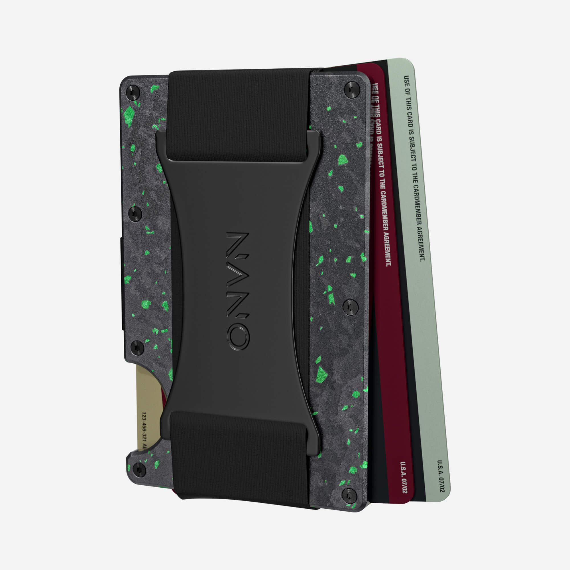 Cash Strap Wallet (Nero/Verde)