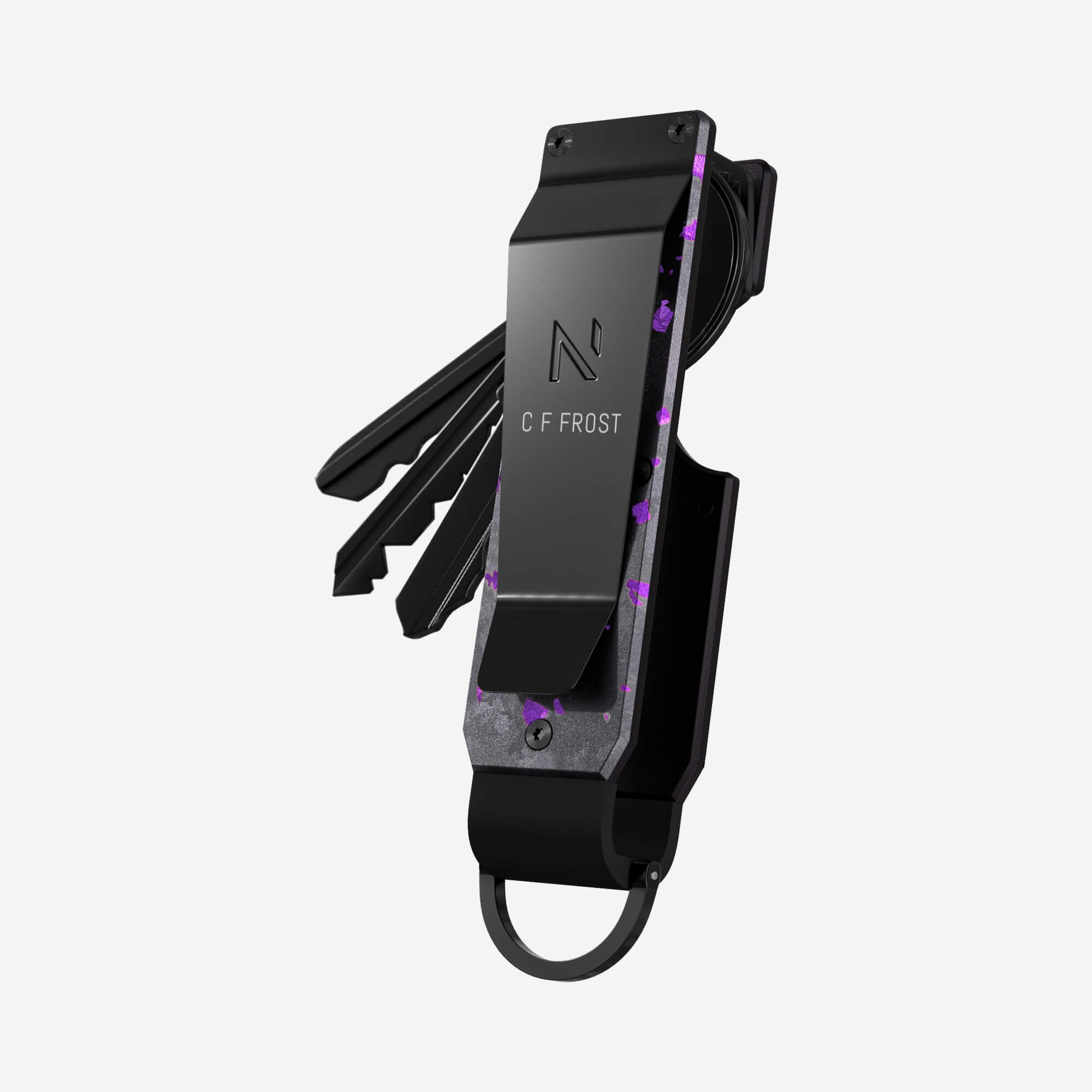 Personalised Key Case (Nero/Viola)