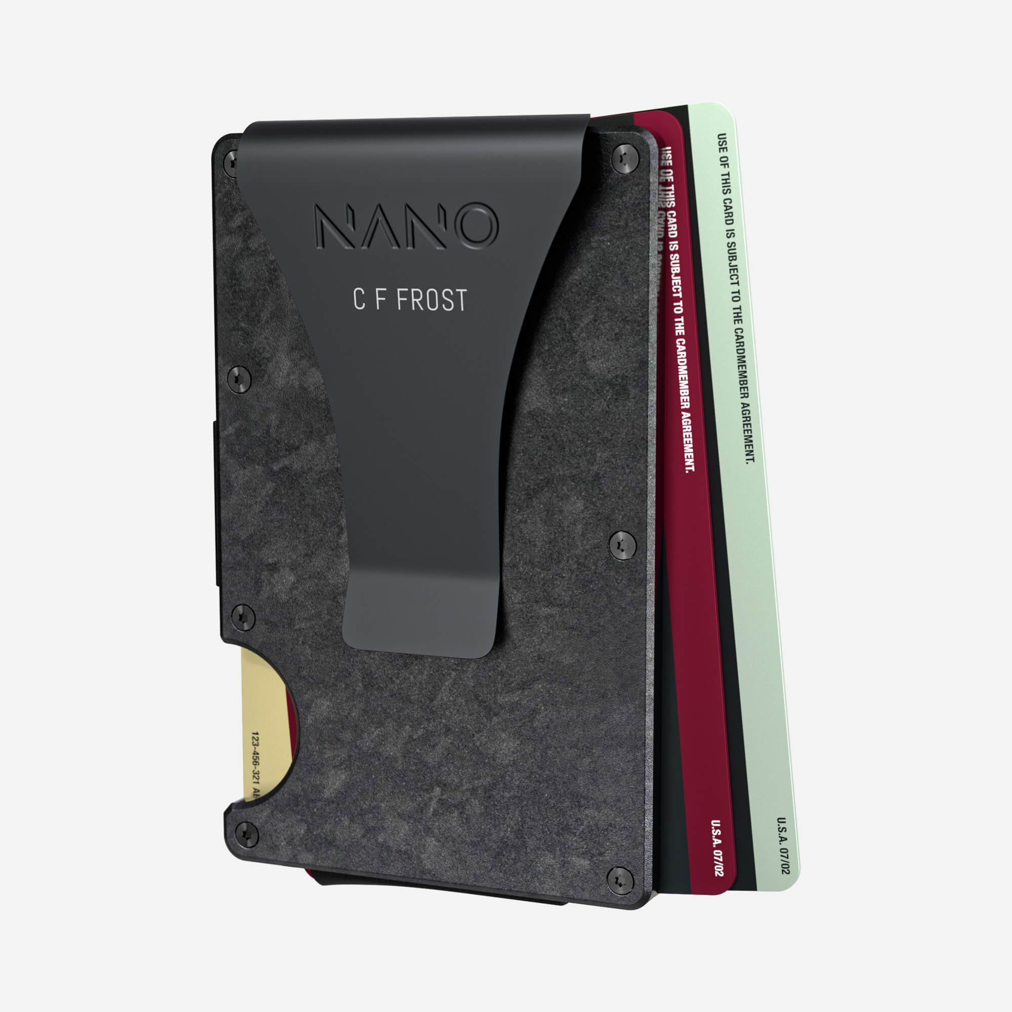 Personalised Money Clip Wallet (Nero) Essential Bundle