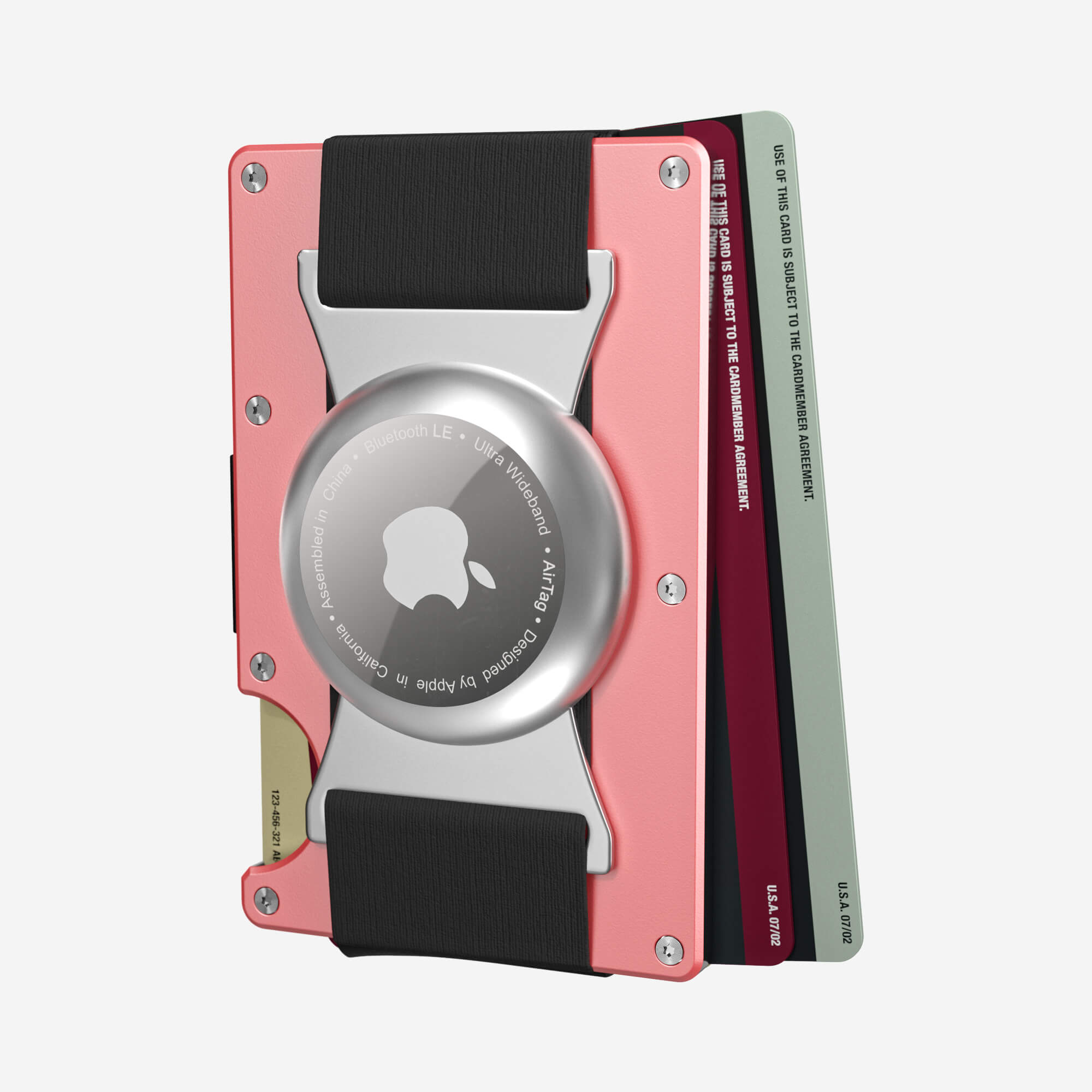 AirTag Cash Strap Wallet (Sunset Blush) Everyday Bundle