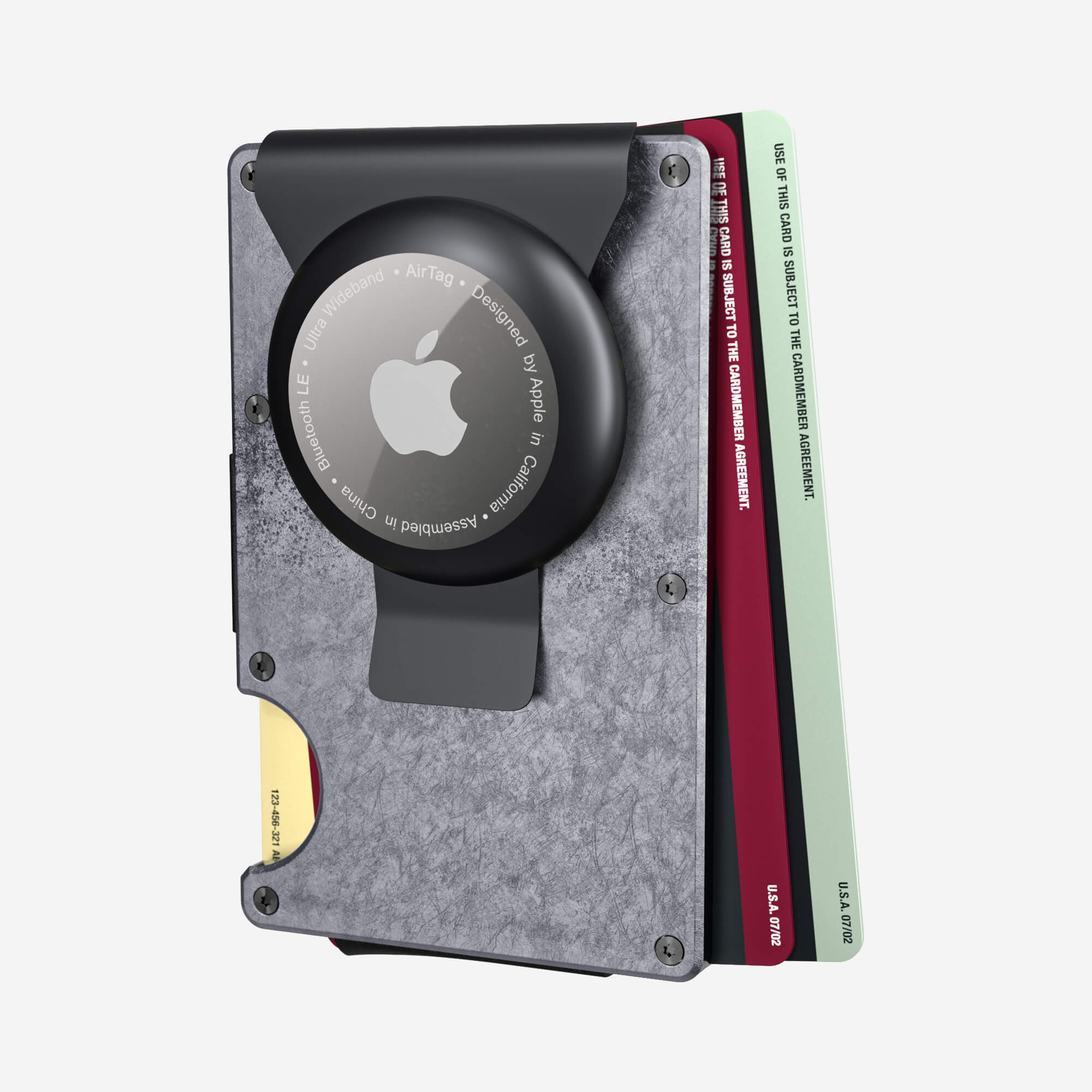 AirTag Money Clip Wallet (Dark Storm) Essential Bundle