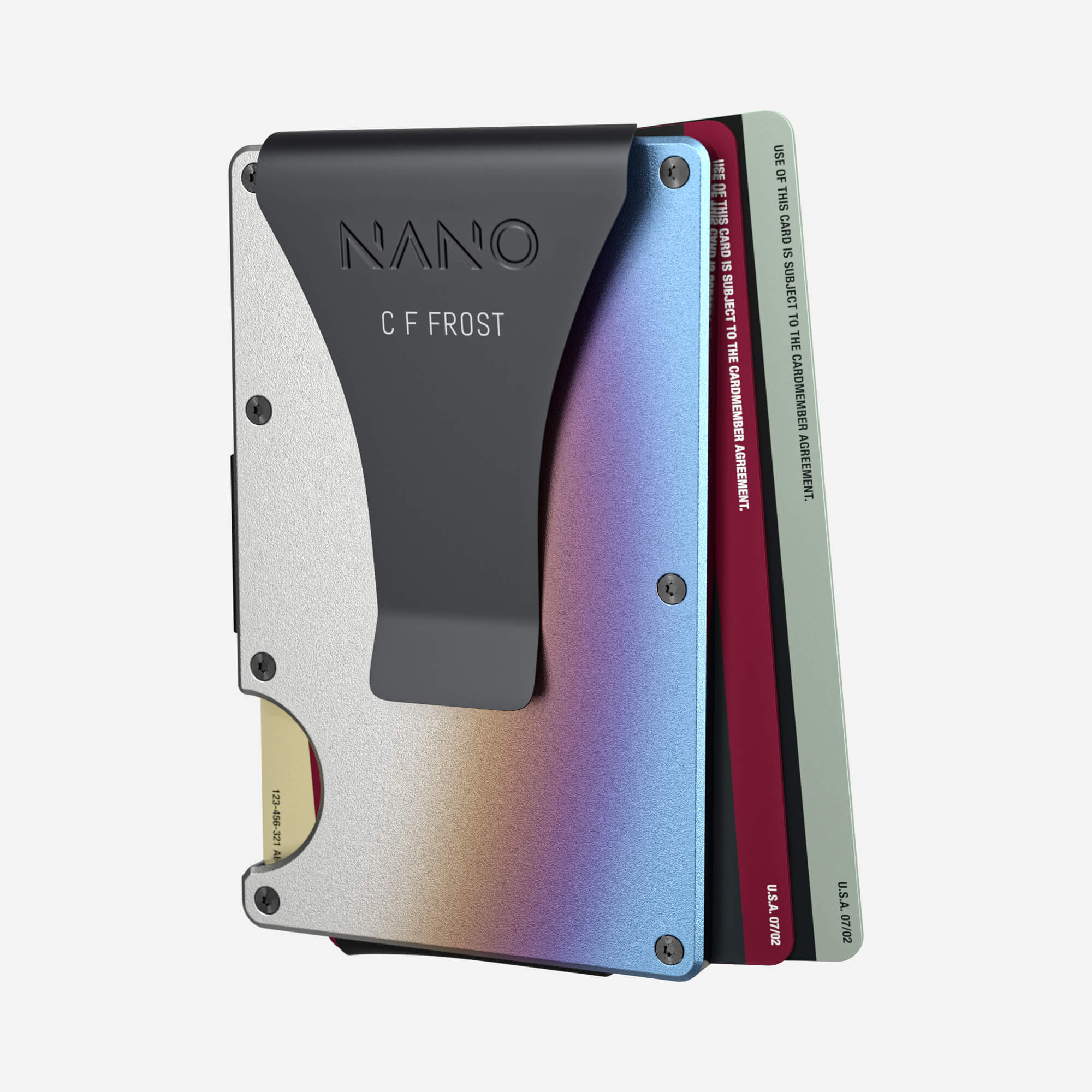 Personalised Money Clip Wallet (Flame Burnt) Essential Bundle