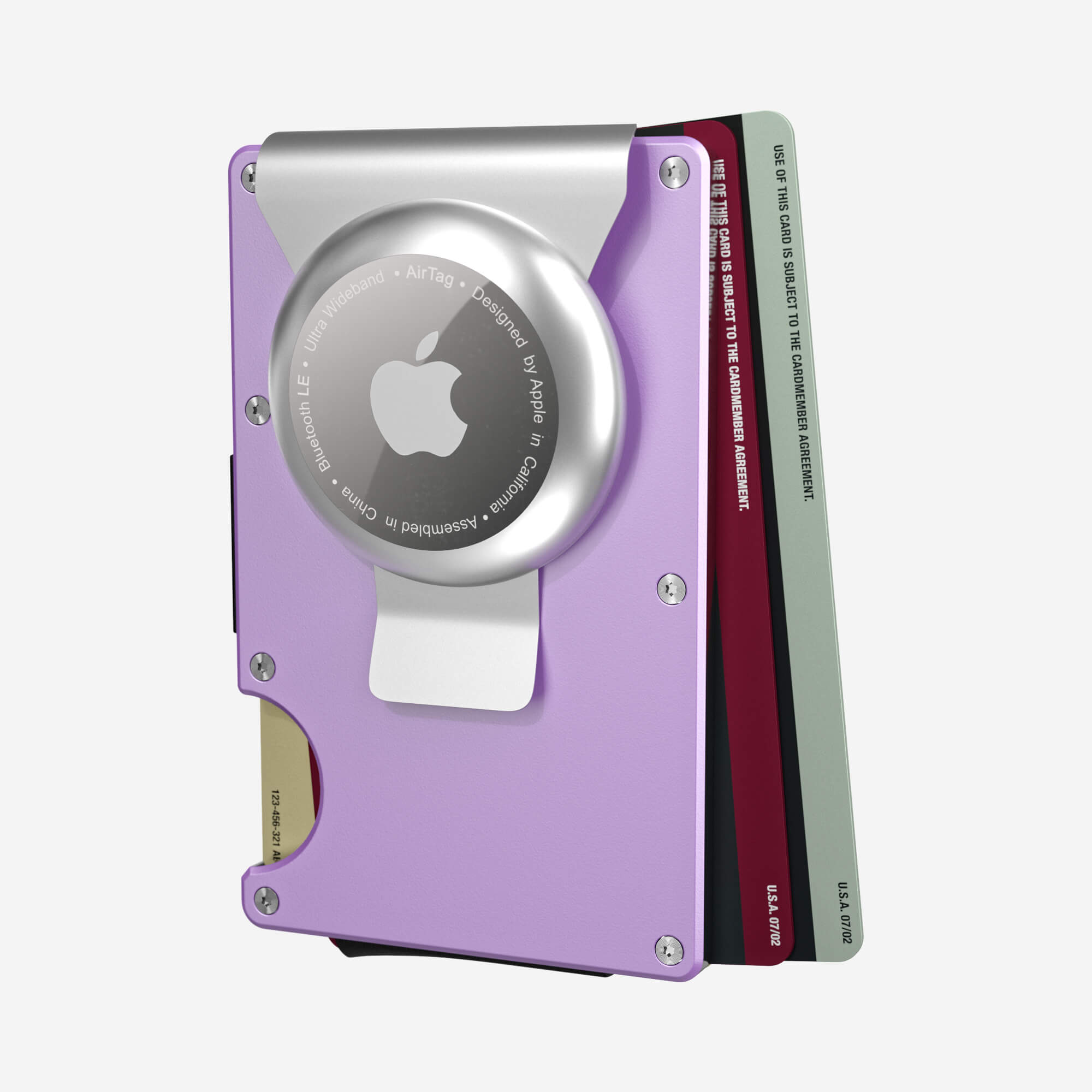 AirTag Money Clip Wallet (Twilight Lilac) Everyday Bundle