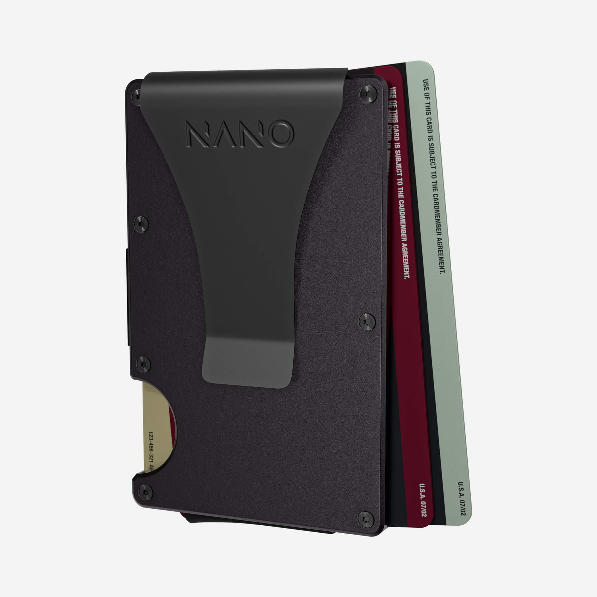 Personalised Money Clip Wallet (Phantom Black) Essential Bundle