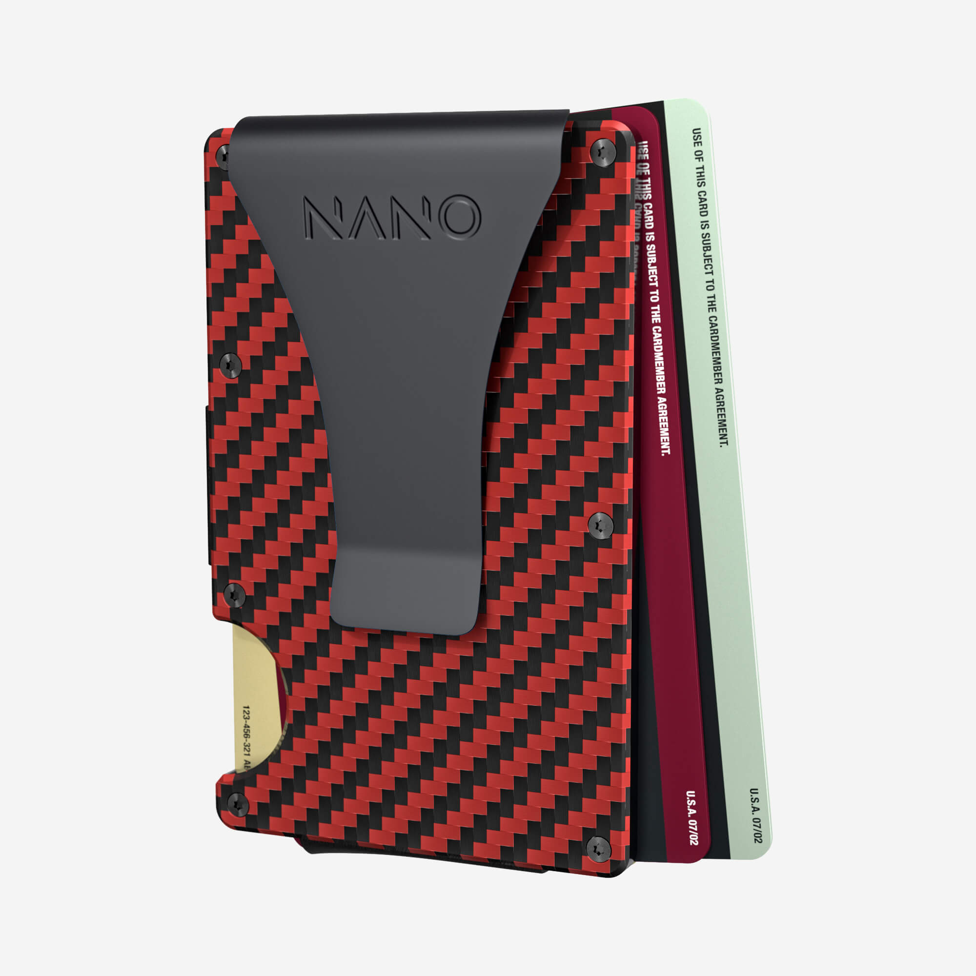 Money Clip Wallet (Diablo Red/Stealth Black) Everyday Bundle
