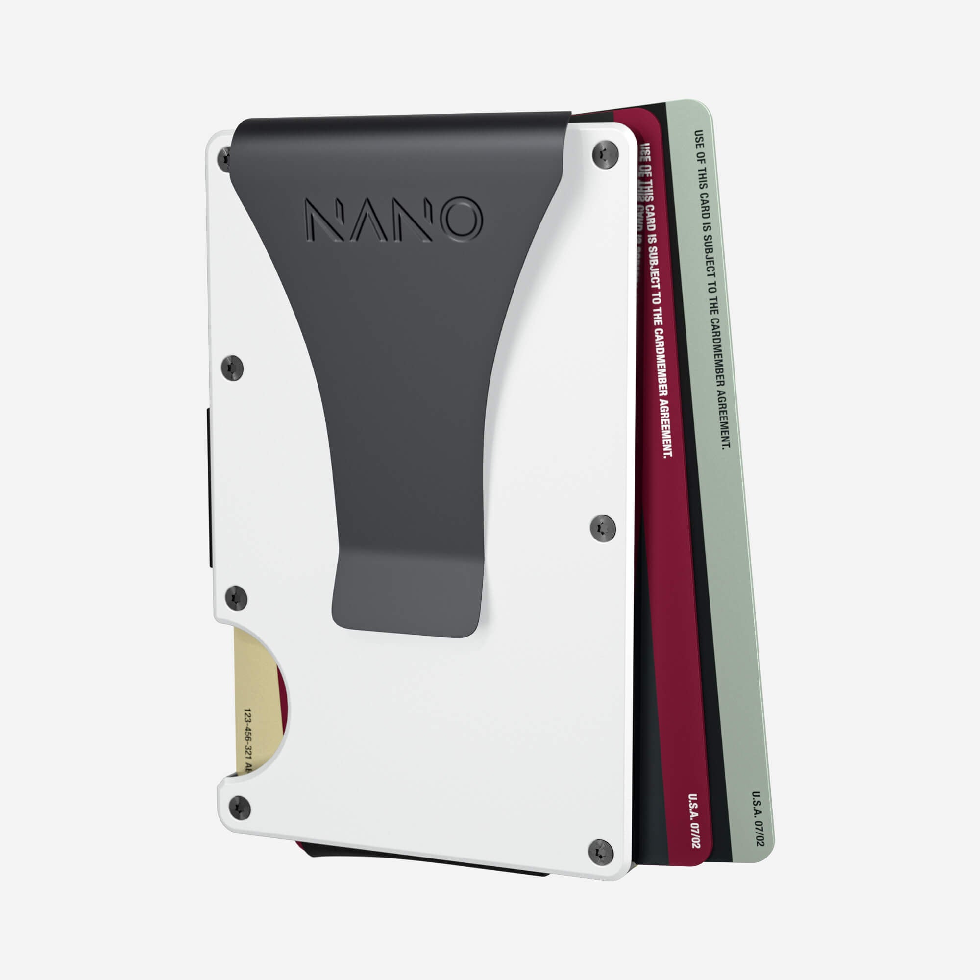 Personalised Money Clip Wallet (Carrera White) Essential Bundle