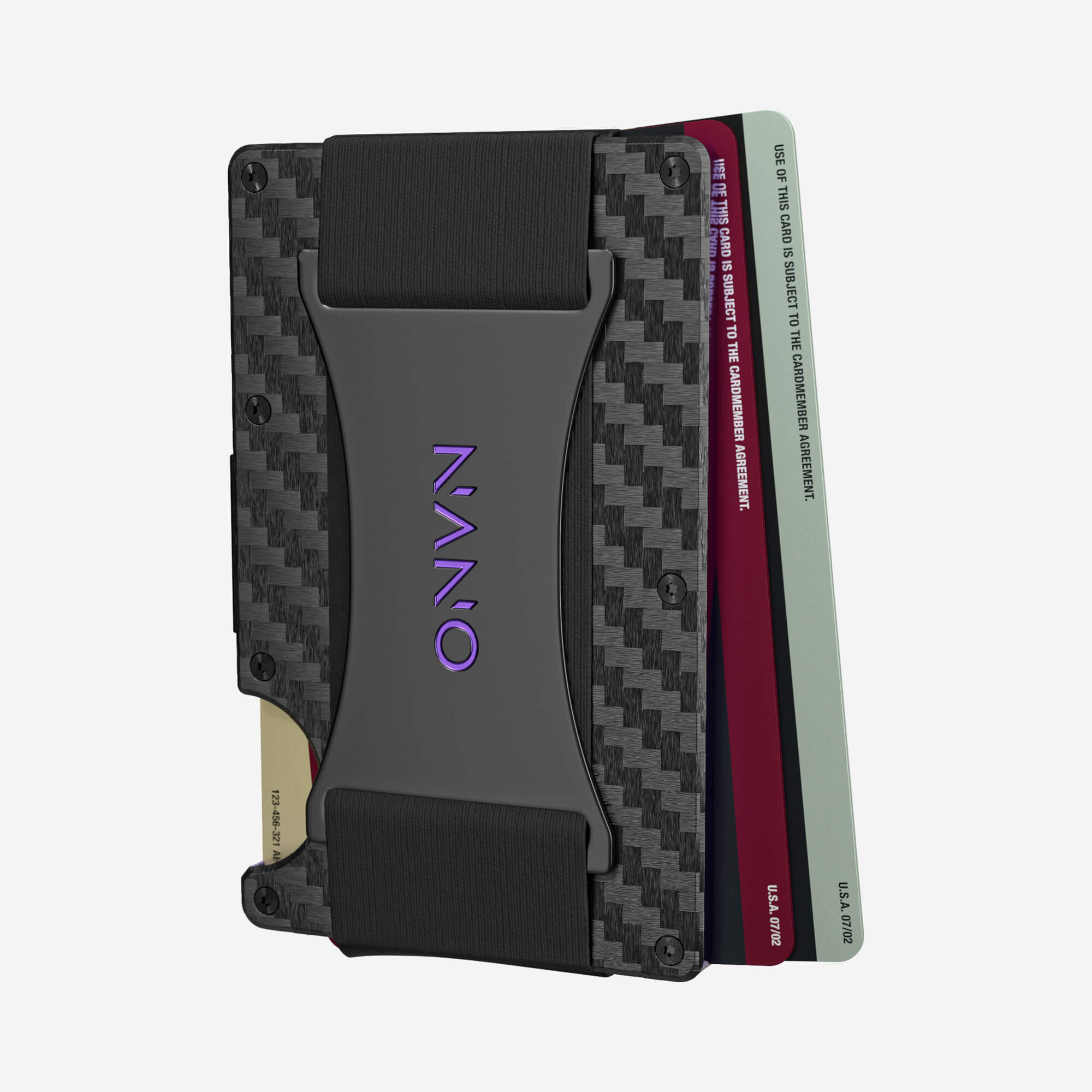 001 Cash Strap Wallet (Stealth Black/Nebula Purple)