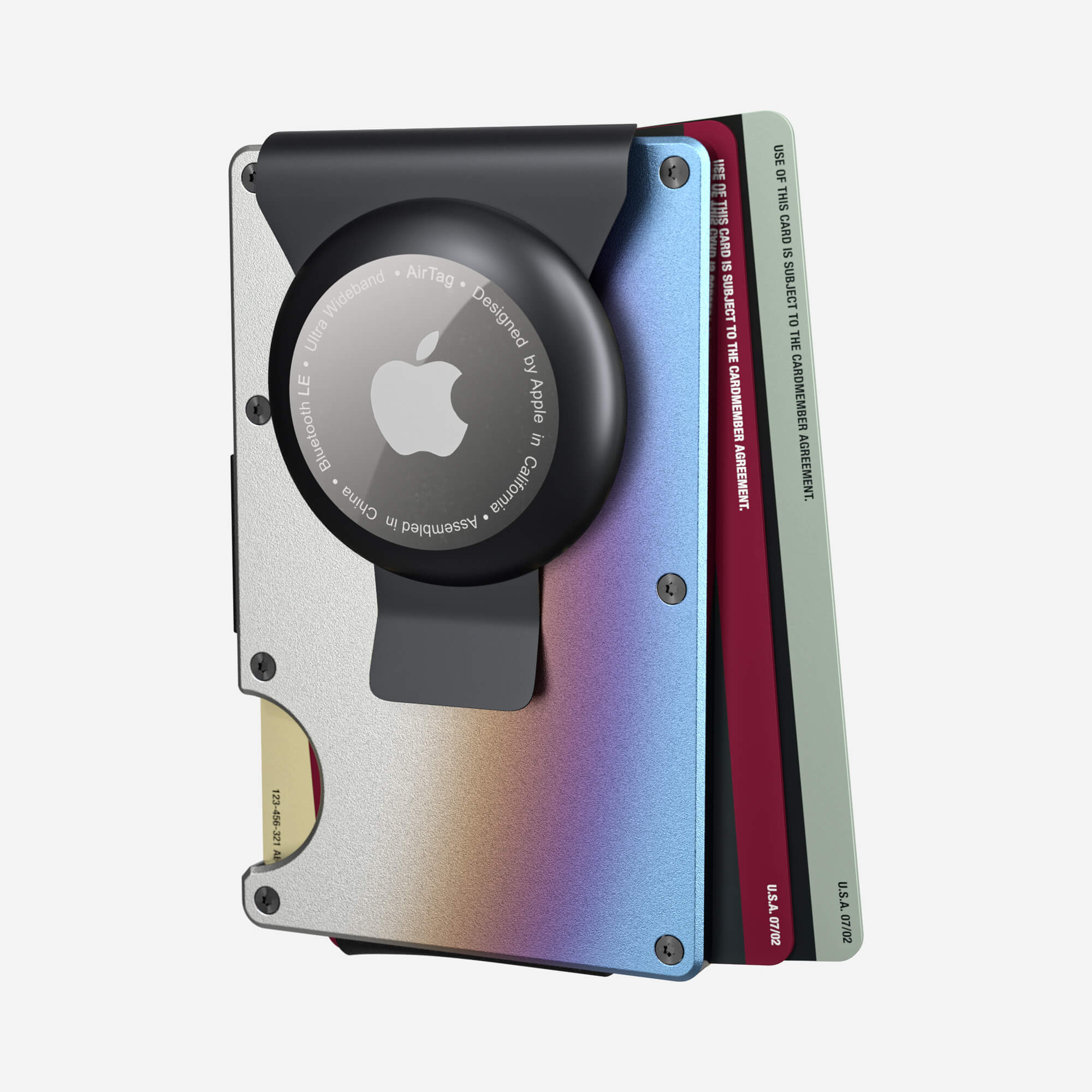 AirTag Money Clip Wallet (Flame Burnt) Everyday Bundle