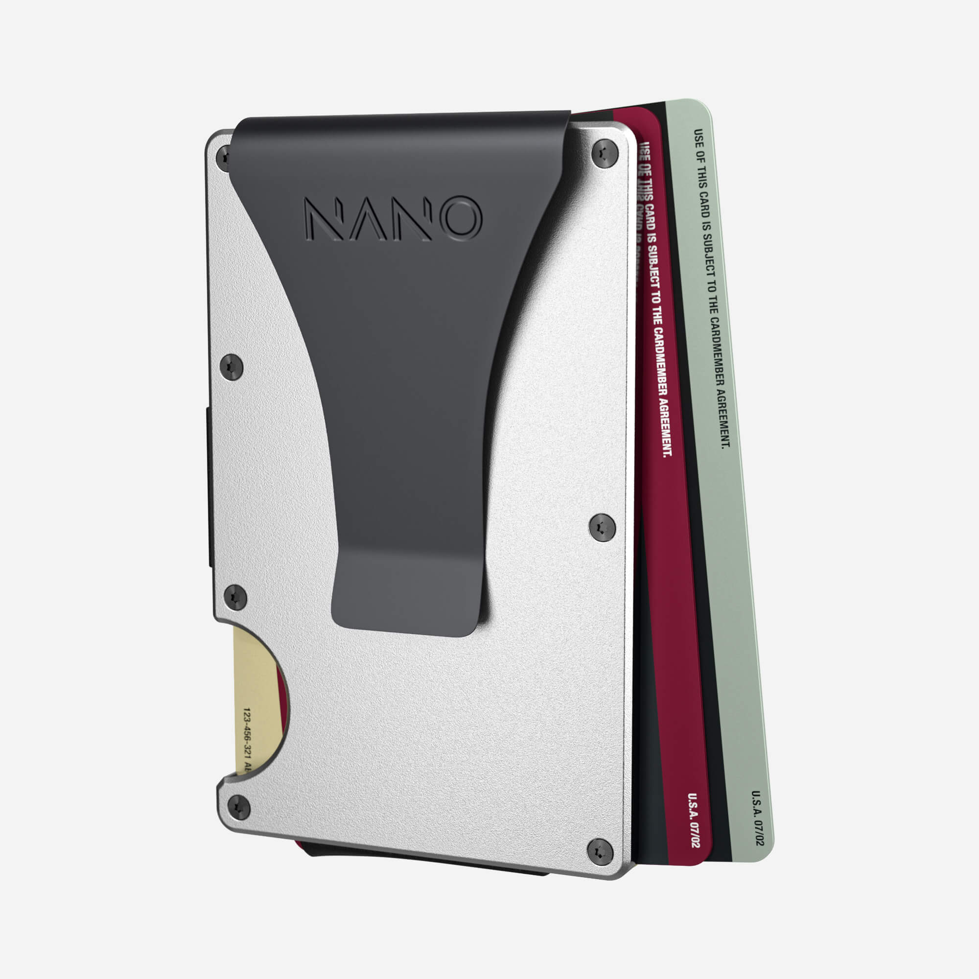 Money Clip Wallet (Ghost Silver) Essential Bundle