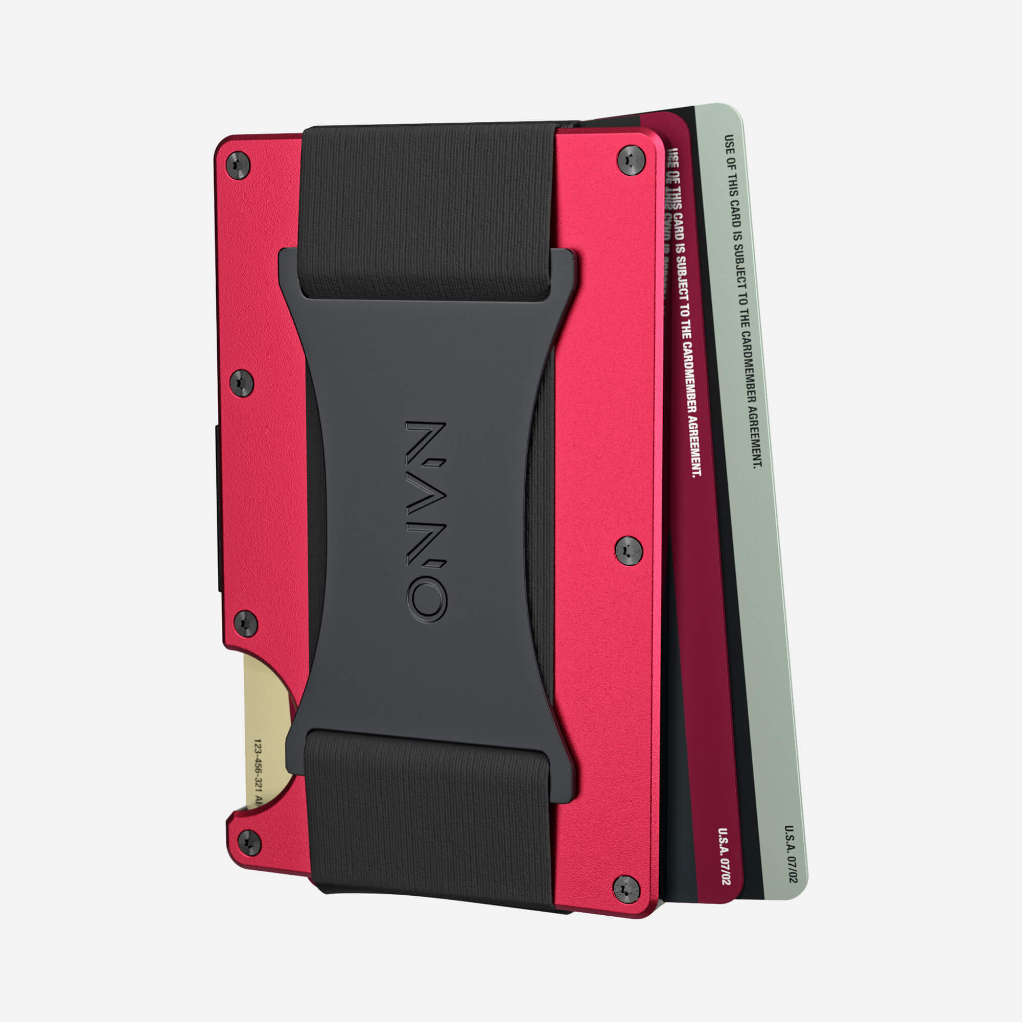 Personalised Cash Strap Wallet (Volcano Red) Essential Bundle