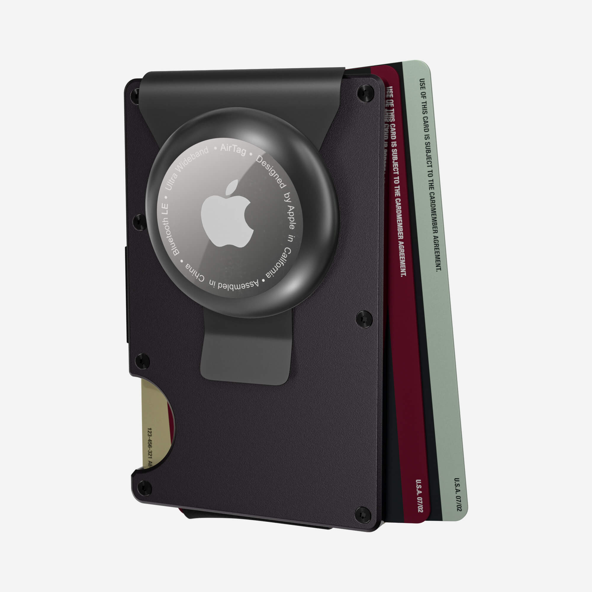 AirTag Money Clip Wallet (Phantom Black) Essential Bundle