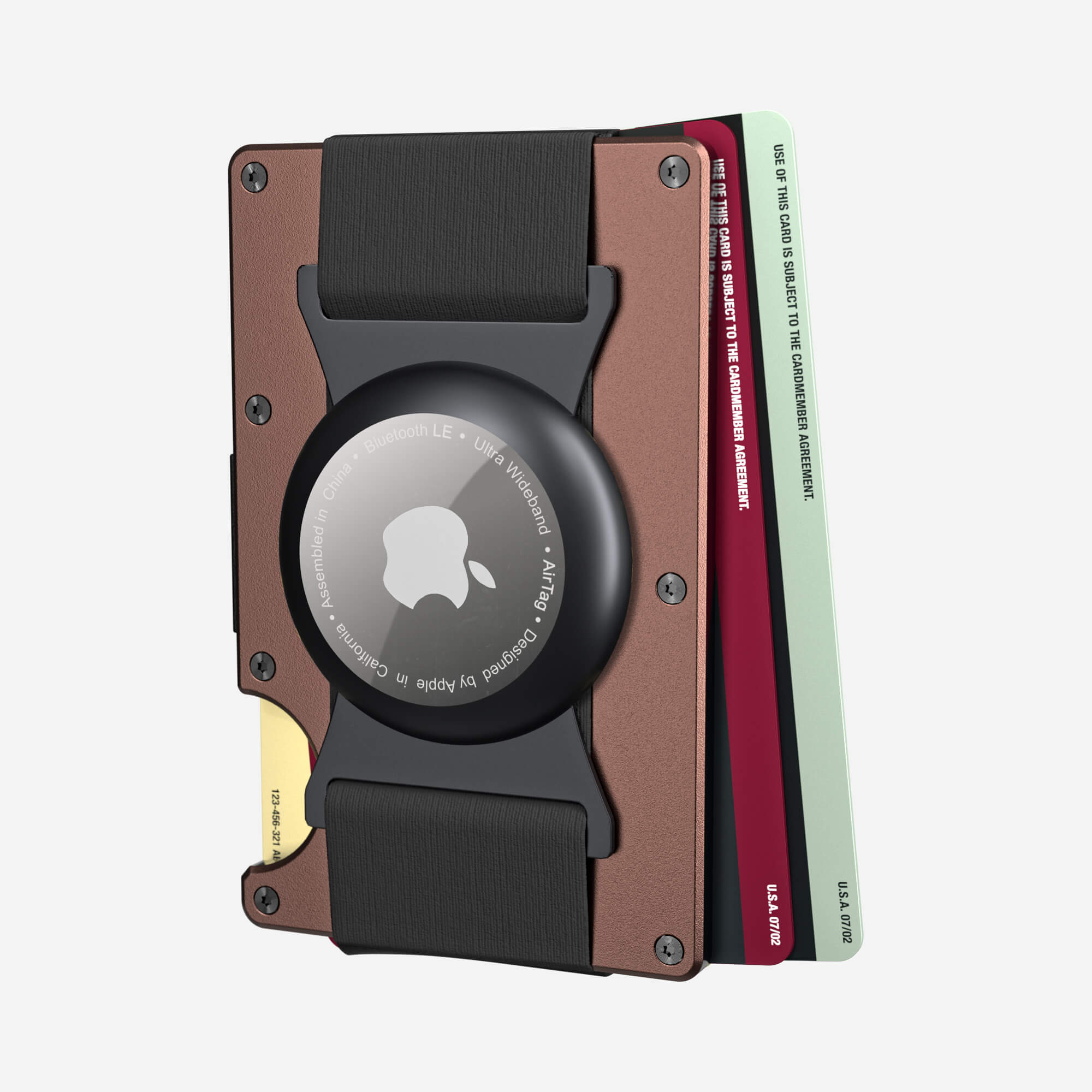 AirTag Cash Strap Wallet (Sonic Copper) Everyday Bundle