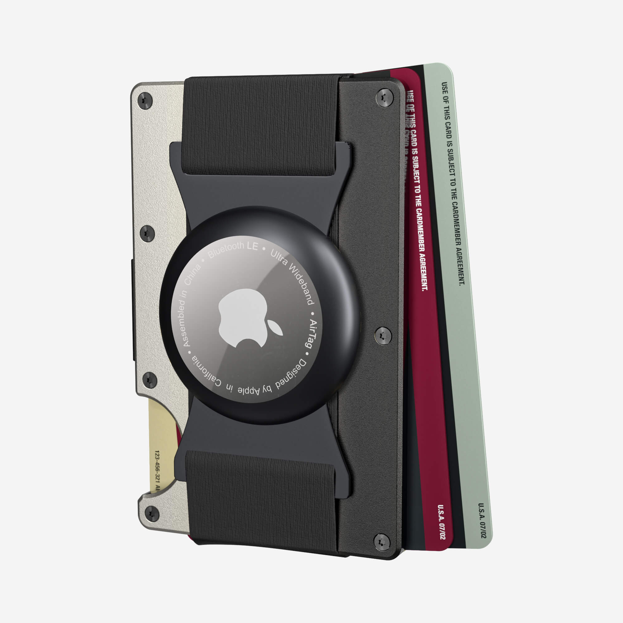 AirTag Cash Strap Wallet (Onyx Eclipse) Everyday Bundle