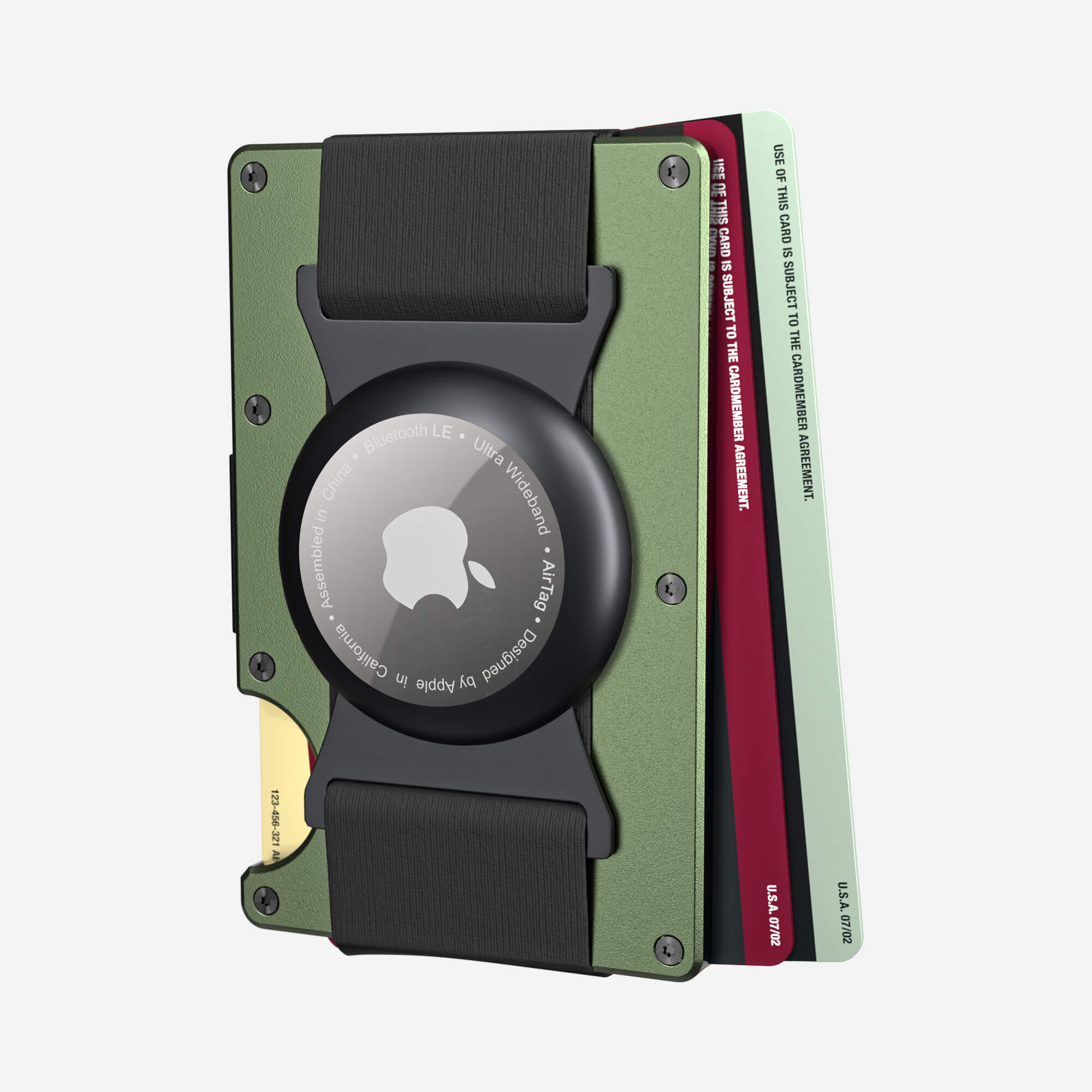 AirTag Cash Strap Wallet (Heritage Green) Everyday Bundle