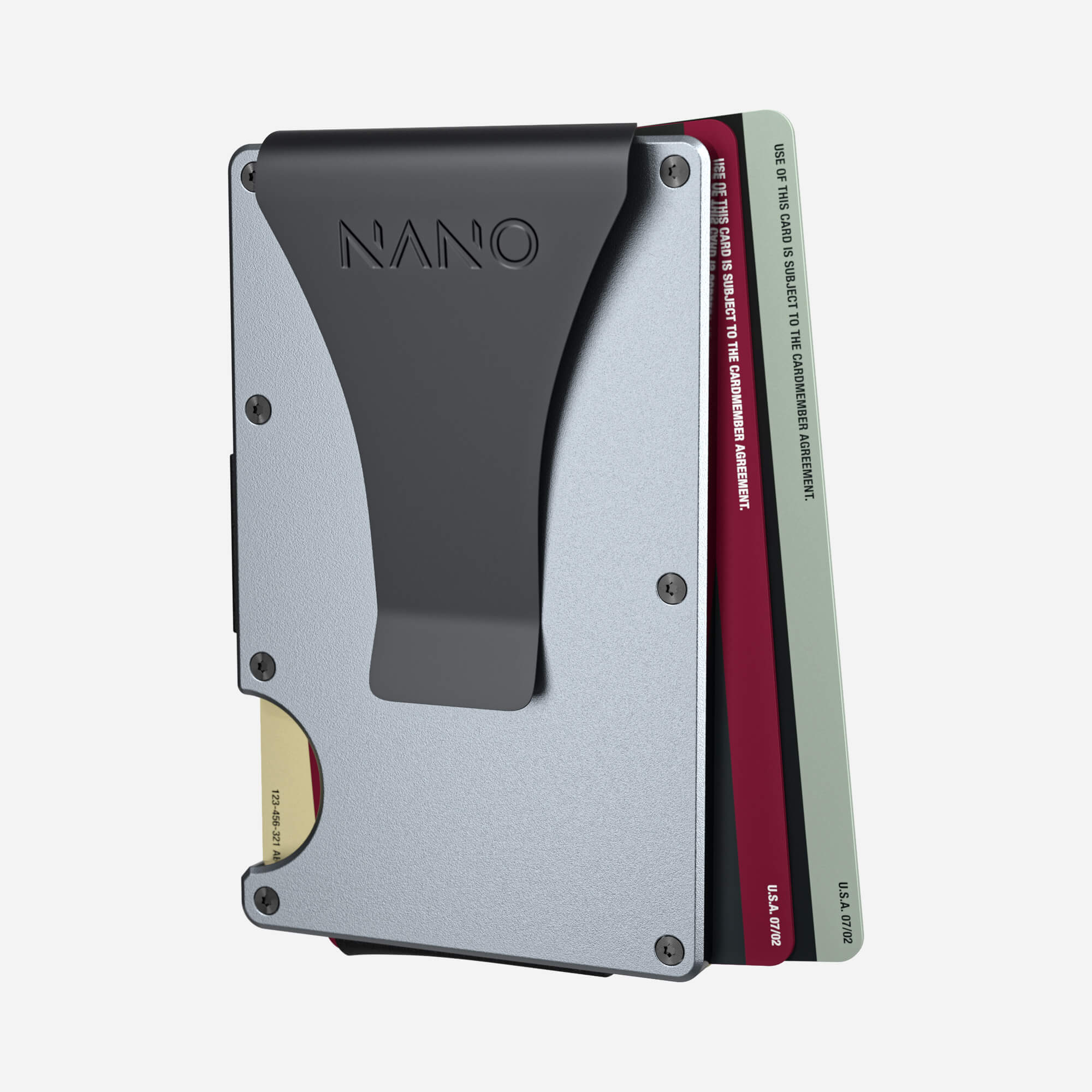 Money Clip Wallet (Spyder Grey) Essential Bundle