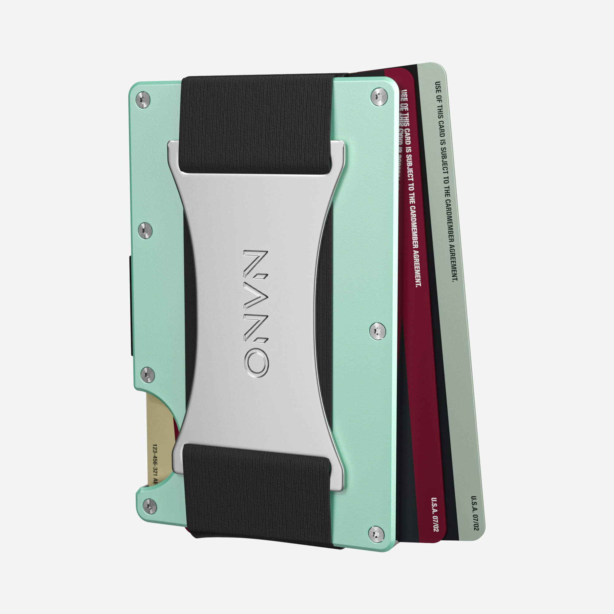 Personalised Cash Strap Wallet (Orchard Mint) Everyday Bundle