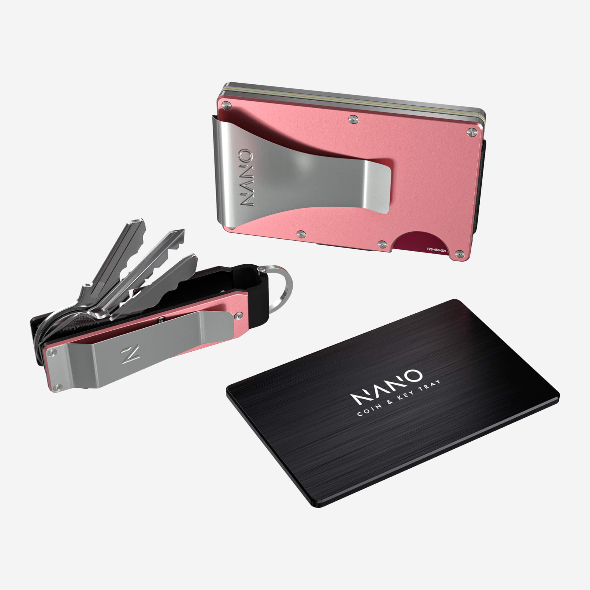 Personalised Money Clip Wallet (Sunset Blush) Ultimate Bundle