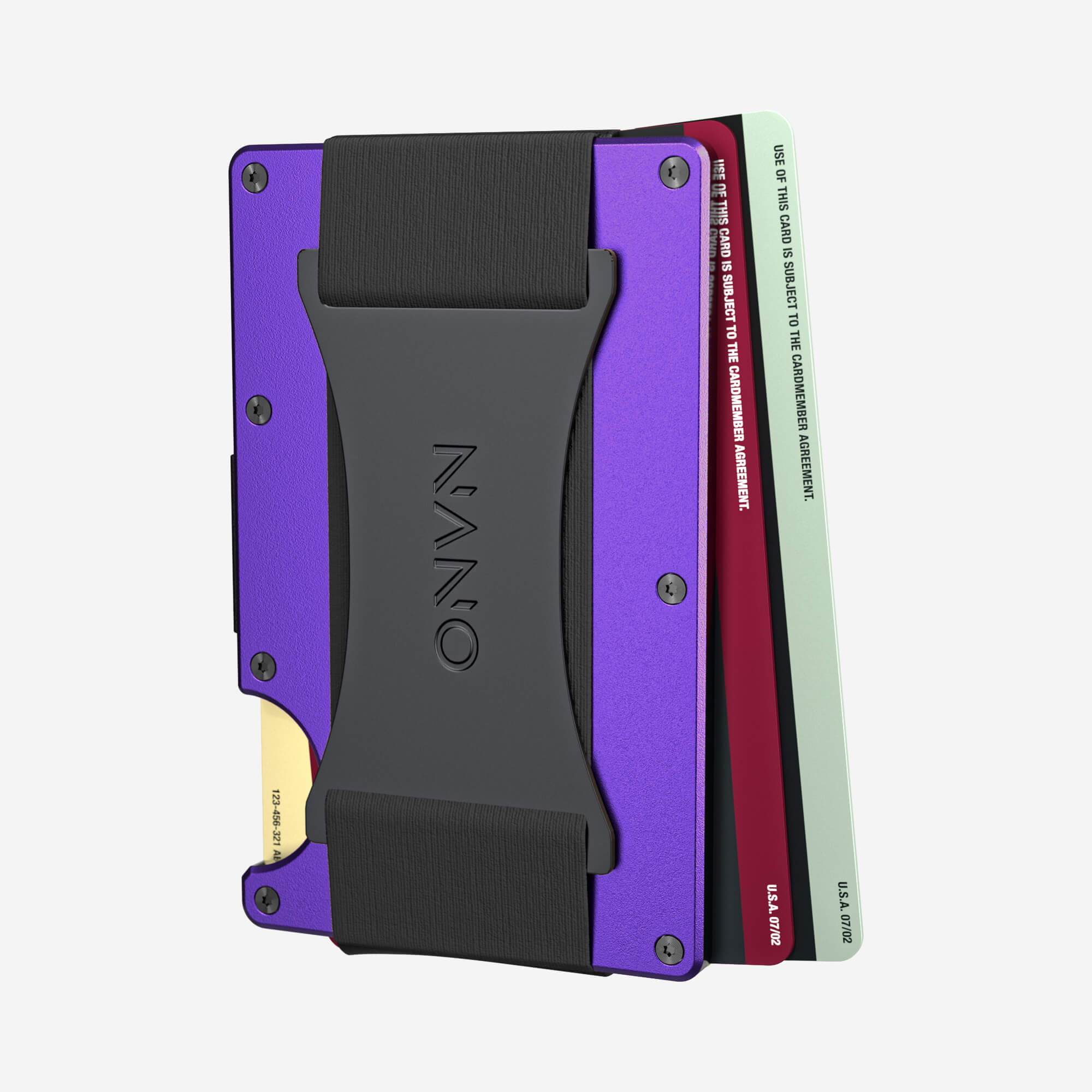 Personalised Cash Strap Wallet (Nebula Purple) Essential Bundle