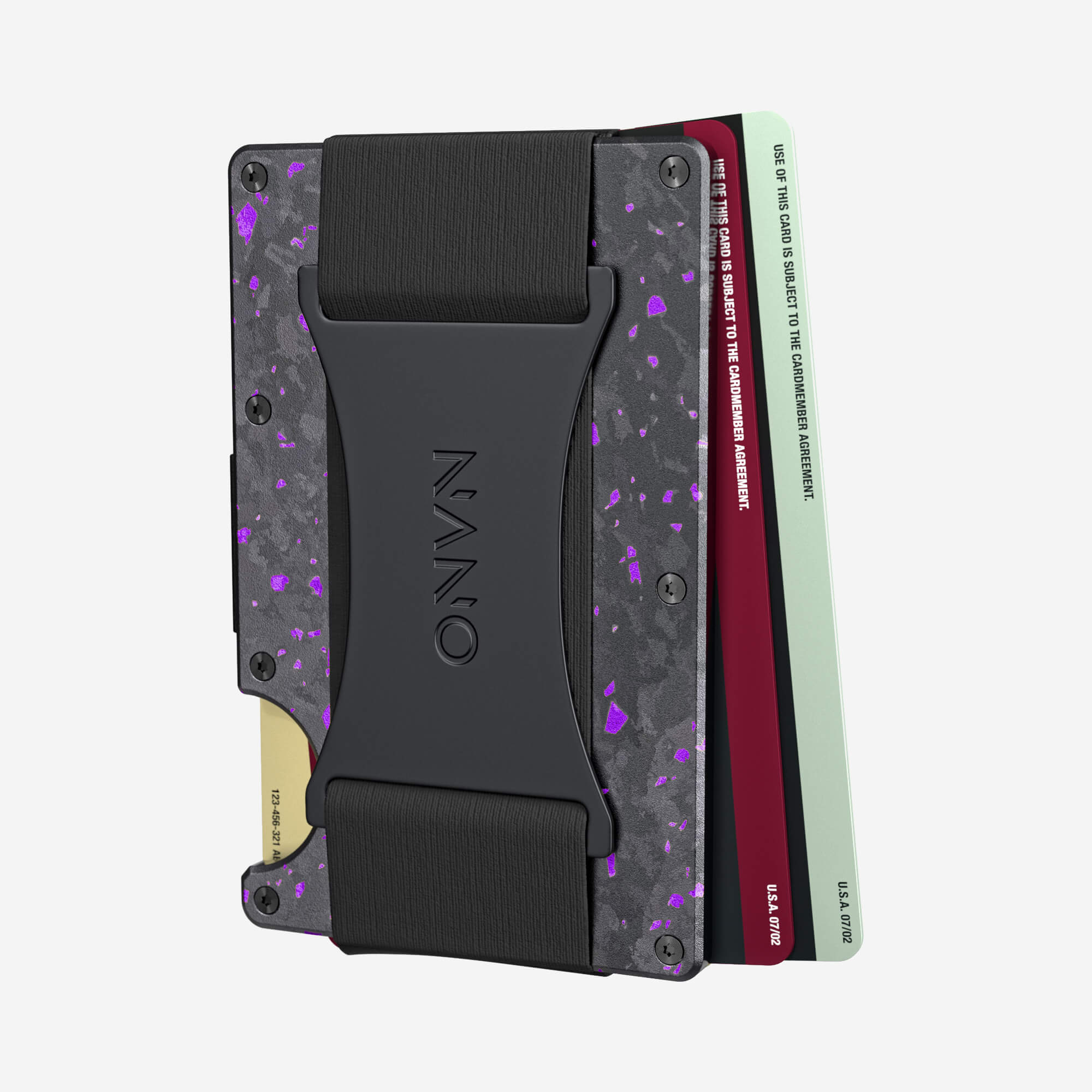Cash Strap Wallet (Nero/Viola) Ultimate Bundle