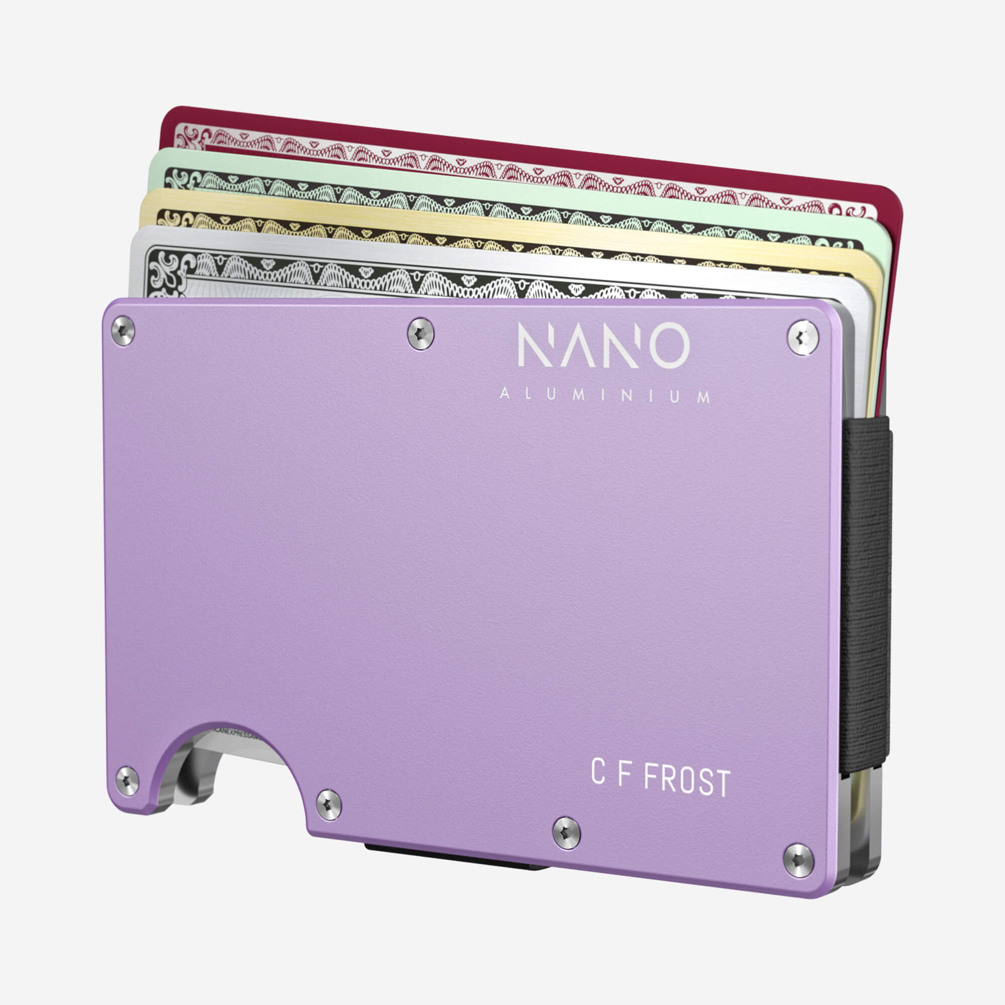 Personalised Money Clip Wallet (Twilight Lilac) Essential Bundle