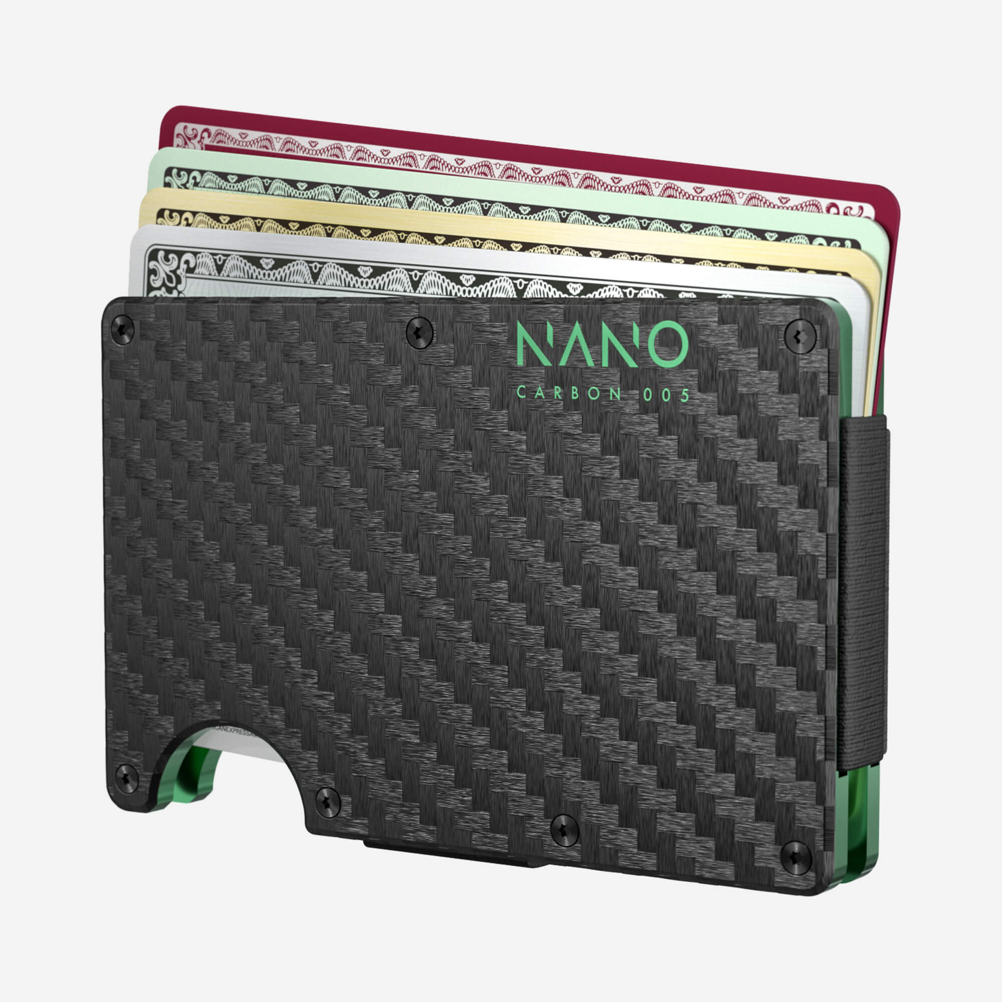 005 Money Clip Wallet (Stealth Black/Viper Green)