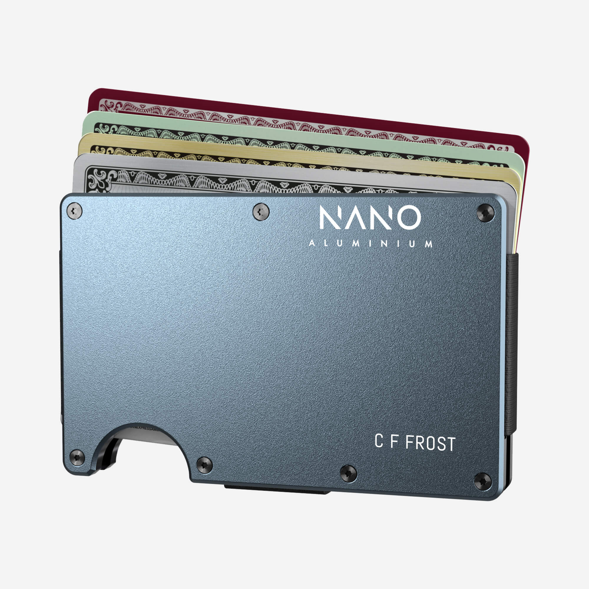 Personalised AirTag Cash Strap Wallet (Forza Grey)